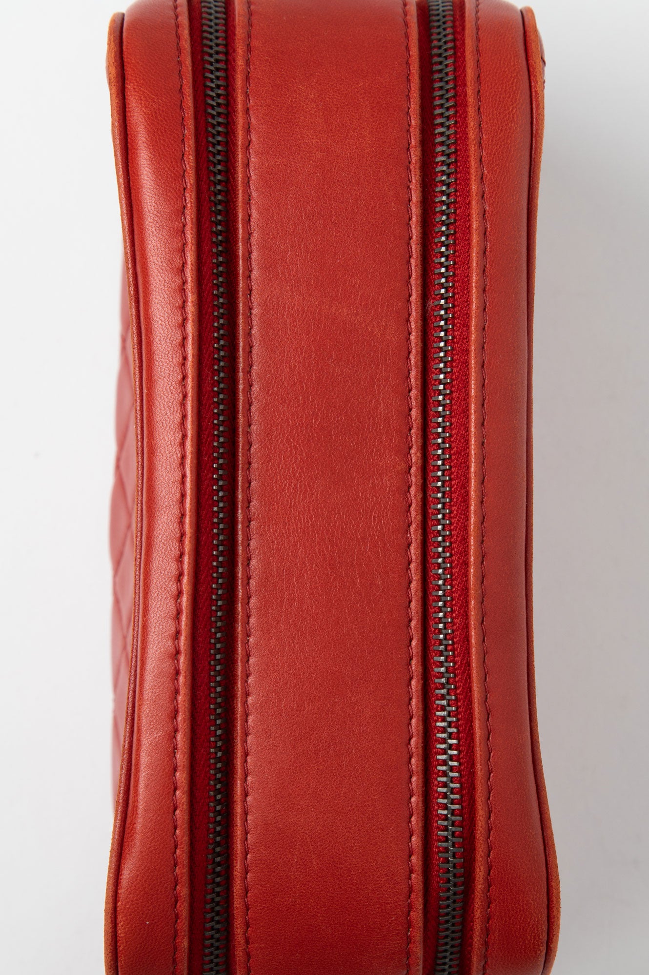 Chanel Red Quilted Lambskin Coco Boy Camera Crossbody Bag