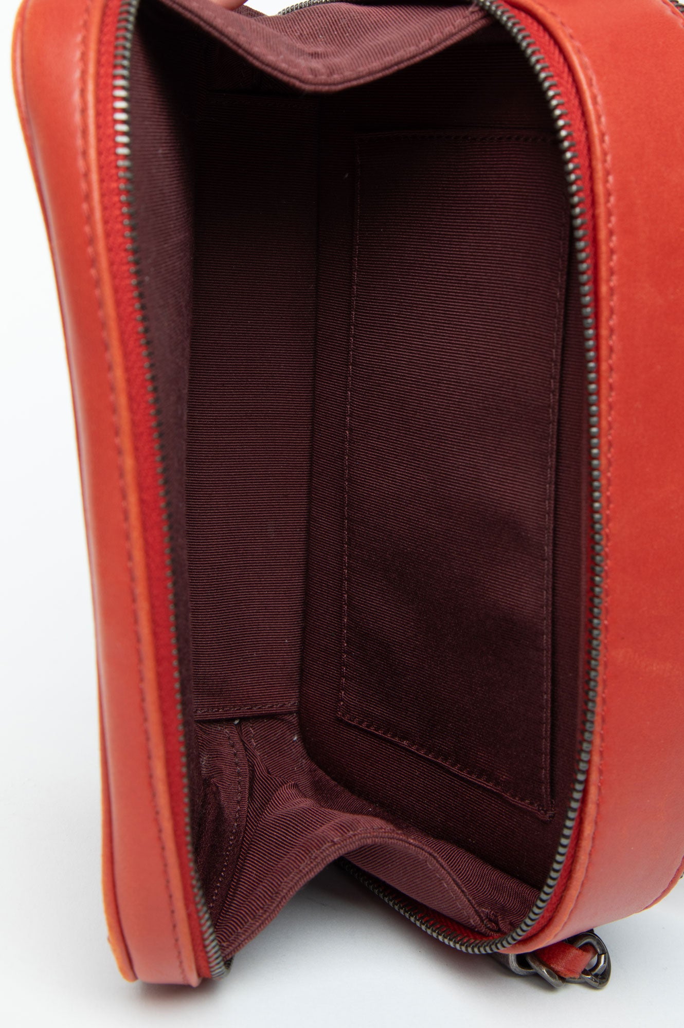 Chanel Red Quilted Lambskin Coco Boy Camera Crossbody Bag