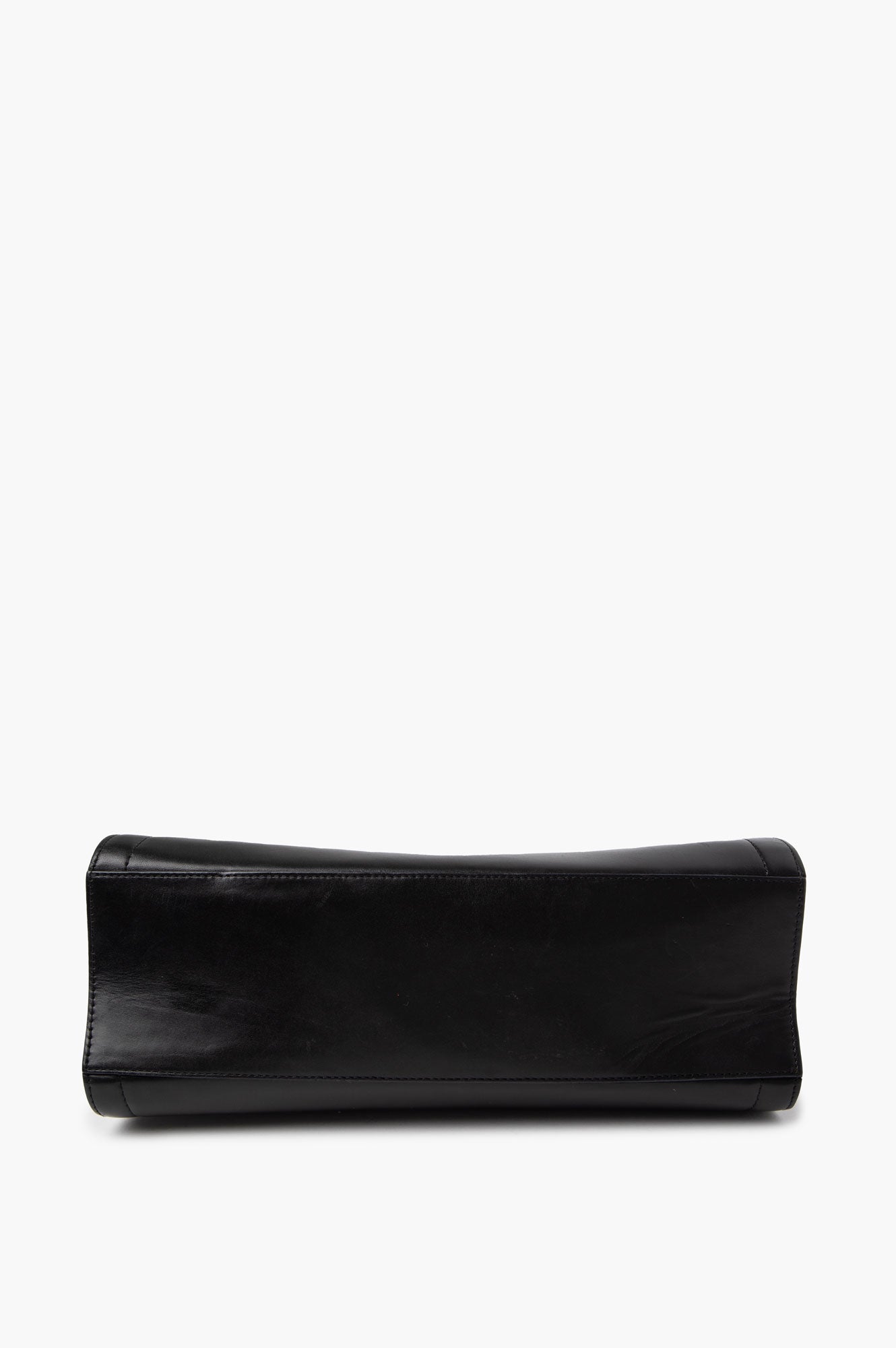 Celine Black Vintage Triomphe Mini Boston Bag