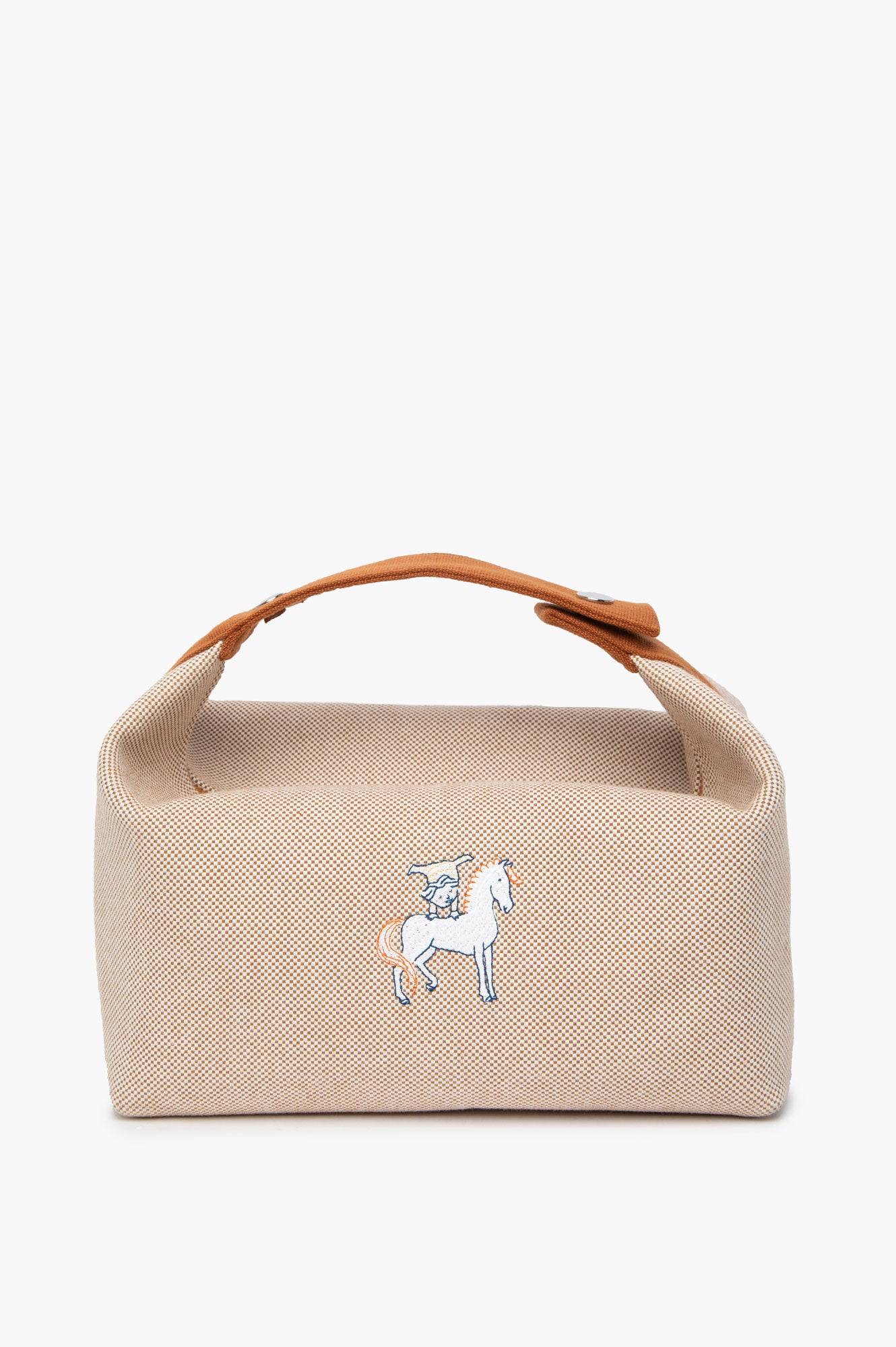 Hermès Biscuit Bride-a-Brac Cabriole Case, Large Model