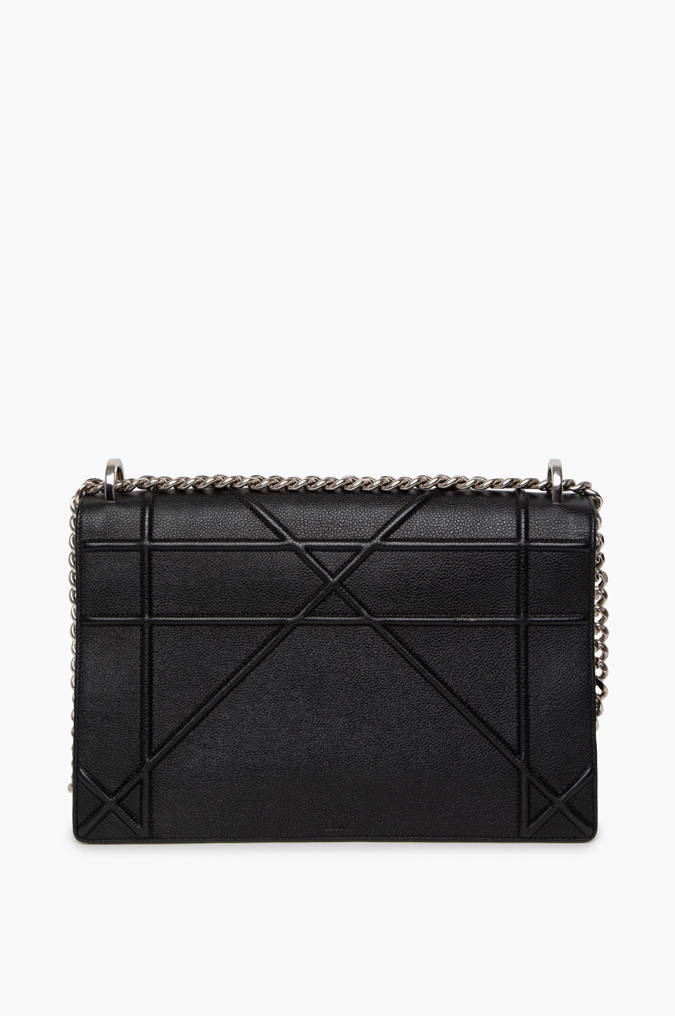 Christian Dior Large Black Leather Diorama