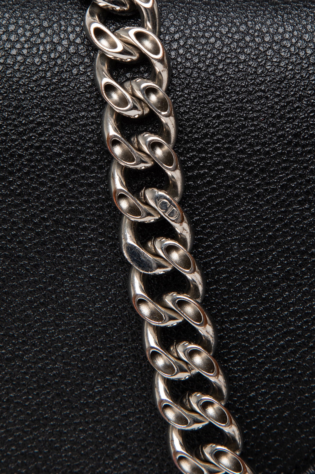 Christian Dior Large Black Leather Diorama