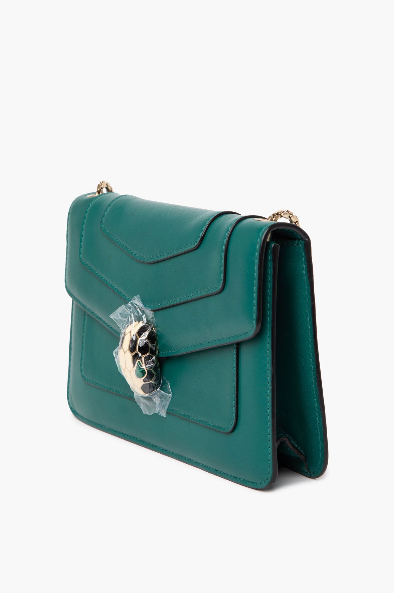 Bvlgari Green Serpenti Forever East West Shoulder Bag