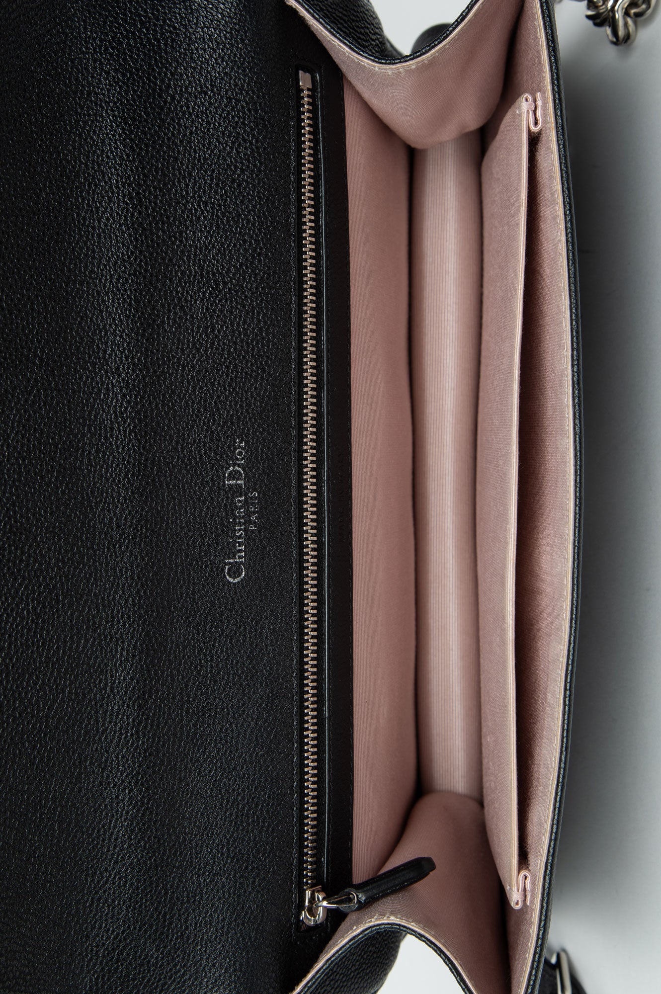 Christian Dior Large Black Leather Diorama