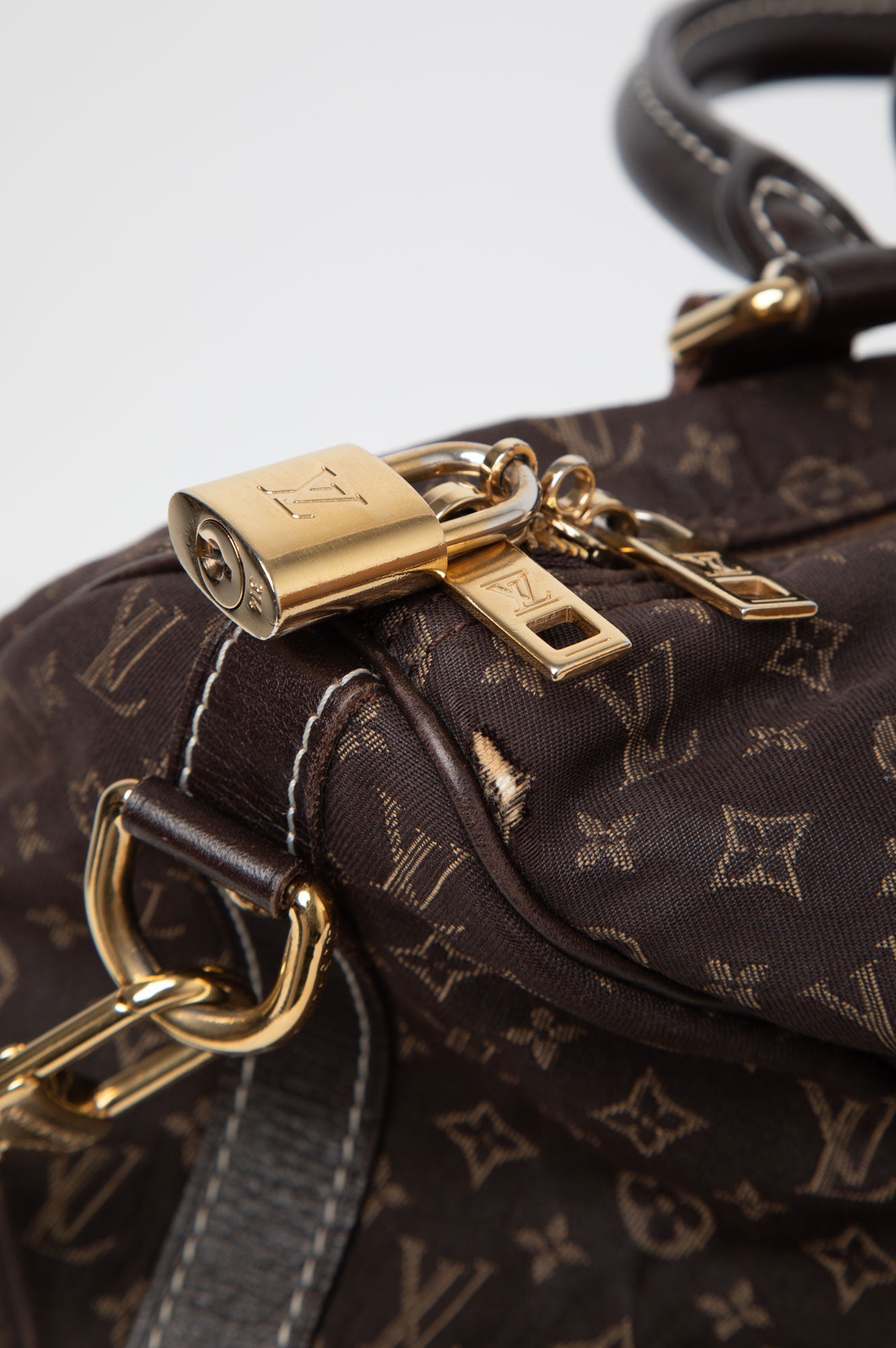 Louis Vuitton Dark Brown Canvas Speedy 30 with Strap