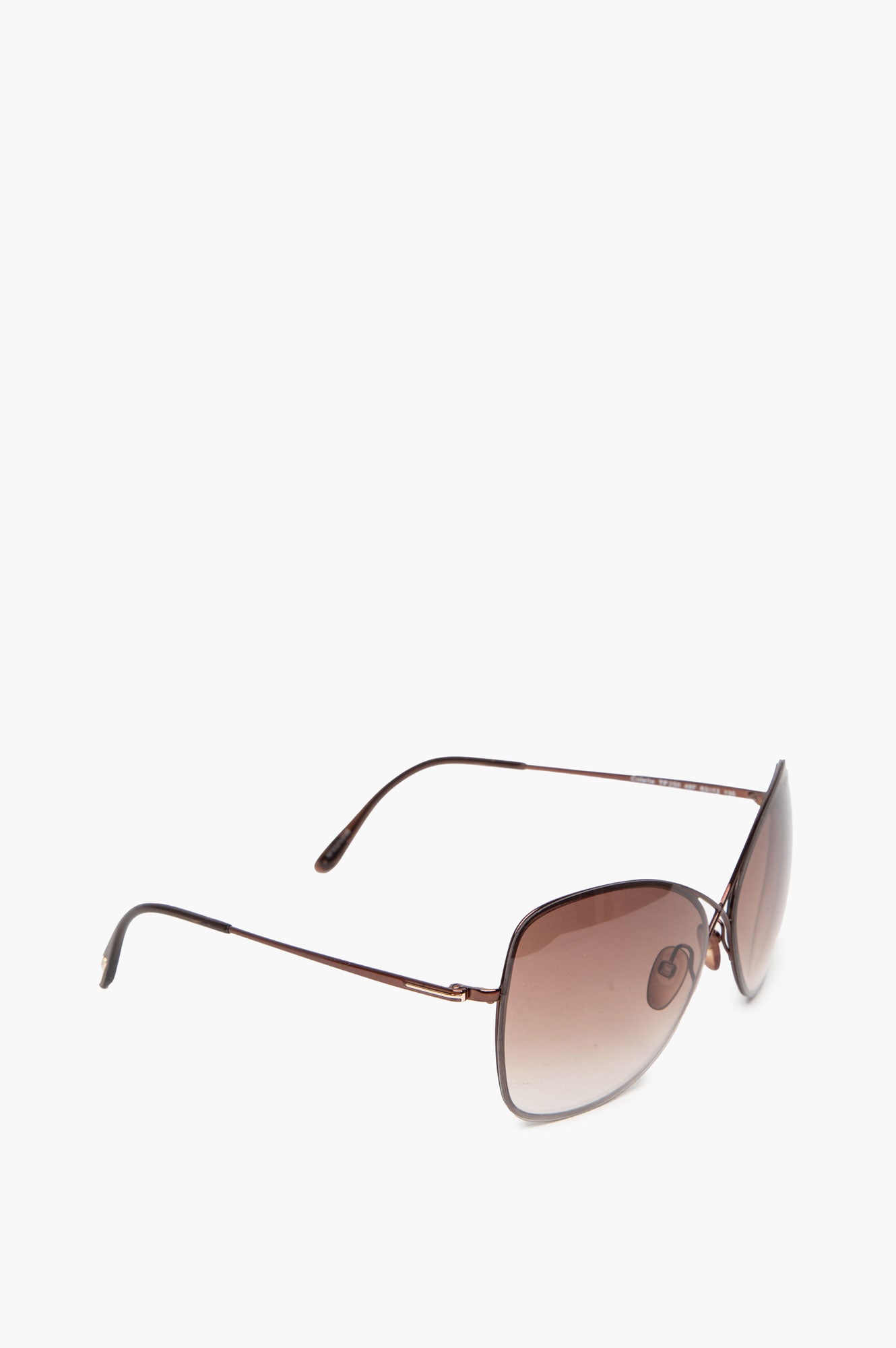 Tom Ford Dark Brown Colette Butterfly Sunglasses