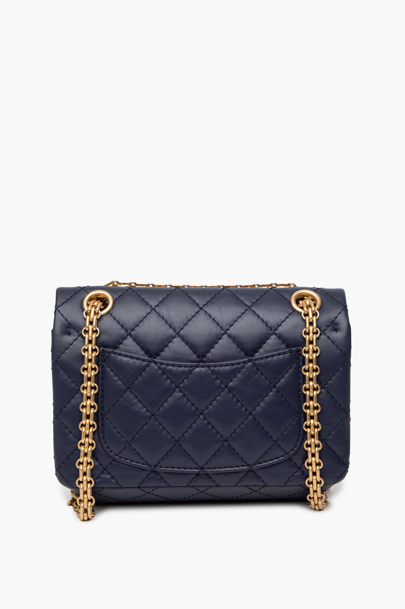 Chanel Navy Aged Calfskin 2.55 Reissue Mini Flap Bag