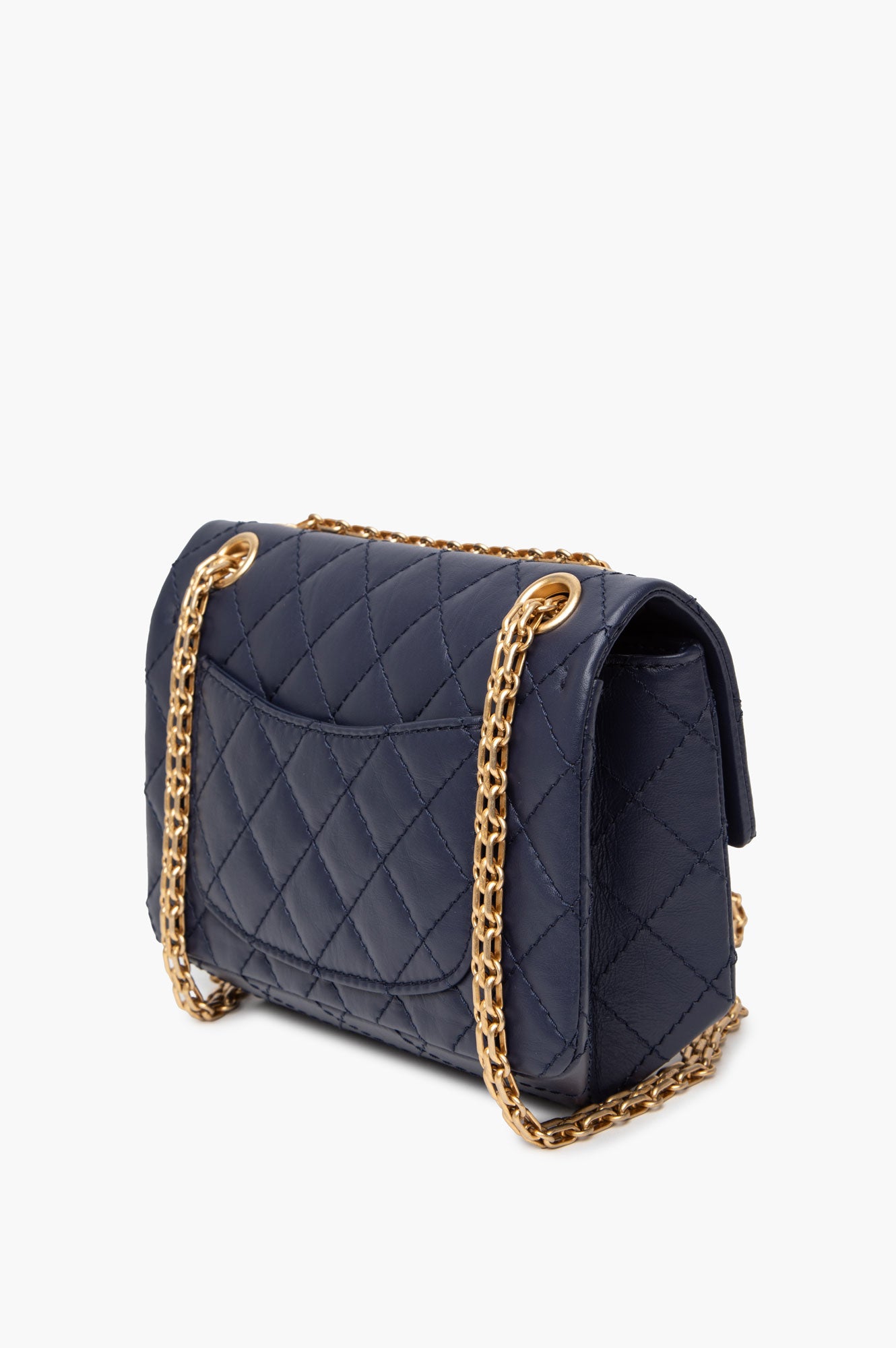 Chanel Navy Aged Calfskin 2.55 Reissue Mini Flap Bag