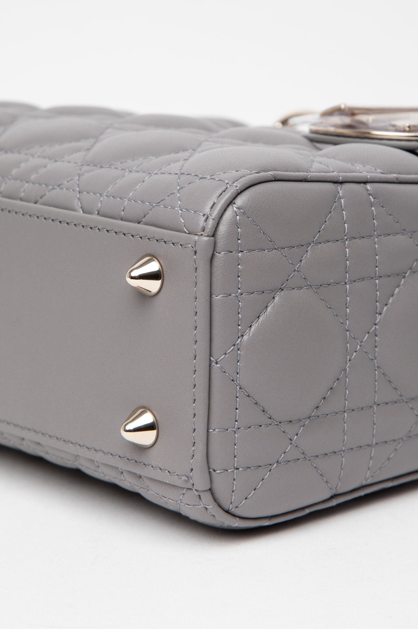 Dior Small Anthracite Grey Cannage ABCDior Lady Dior