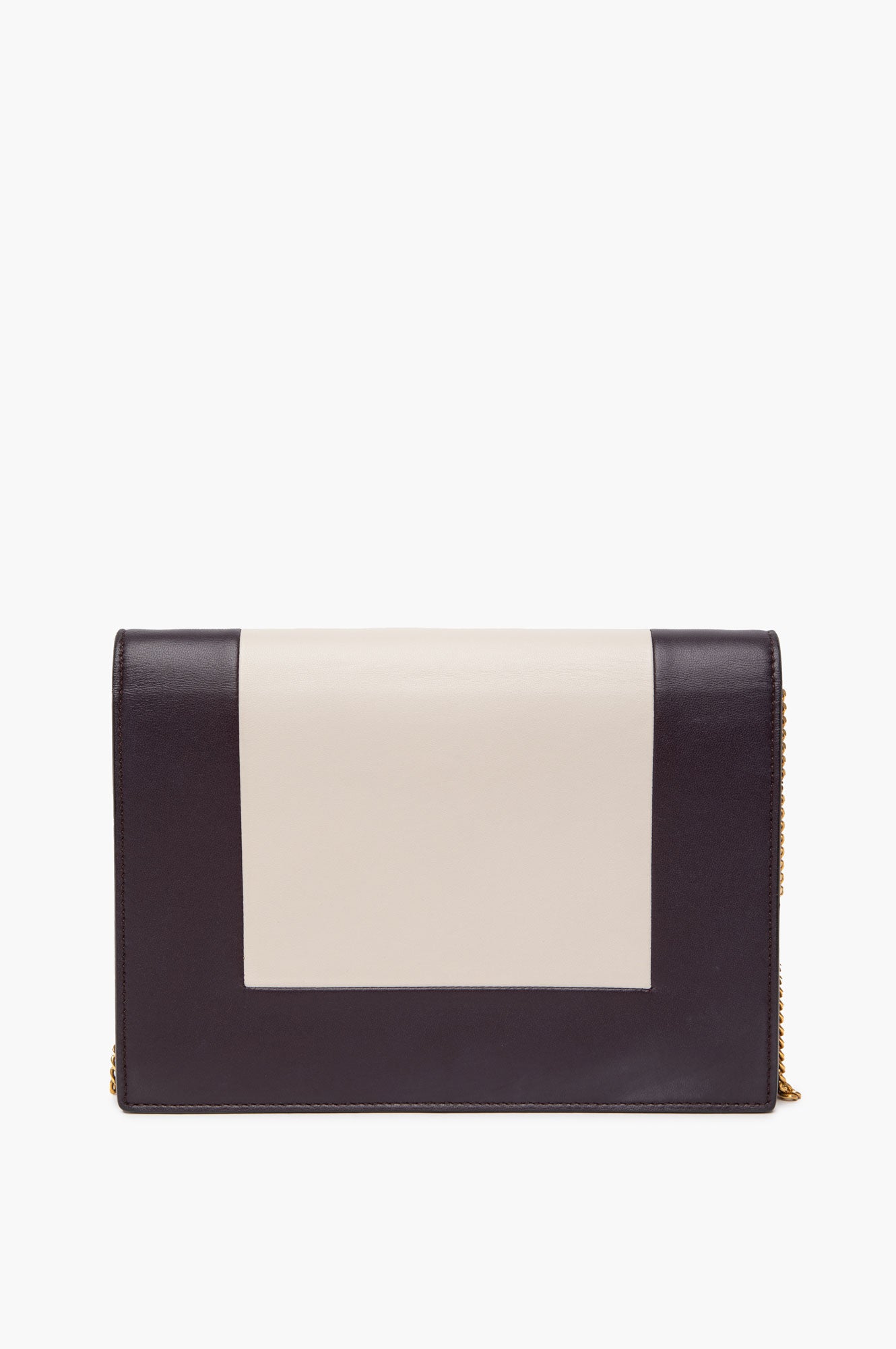 Celine Burgundy Lambskin Frame Evening Chain Clutch