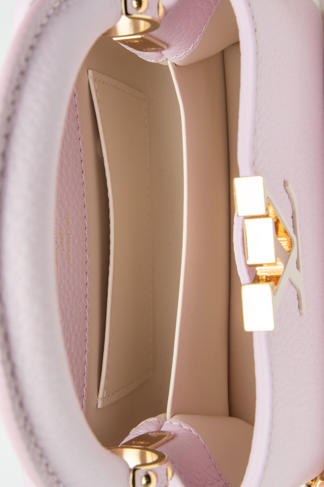 Louis Vuitton Capucines Lovelock Marshmallow Taurillon Mini