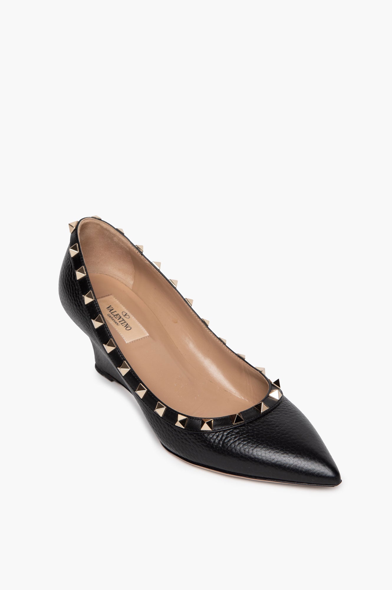 Valentino Black Studs Pumps Size 38.5