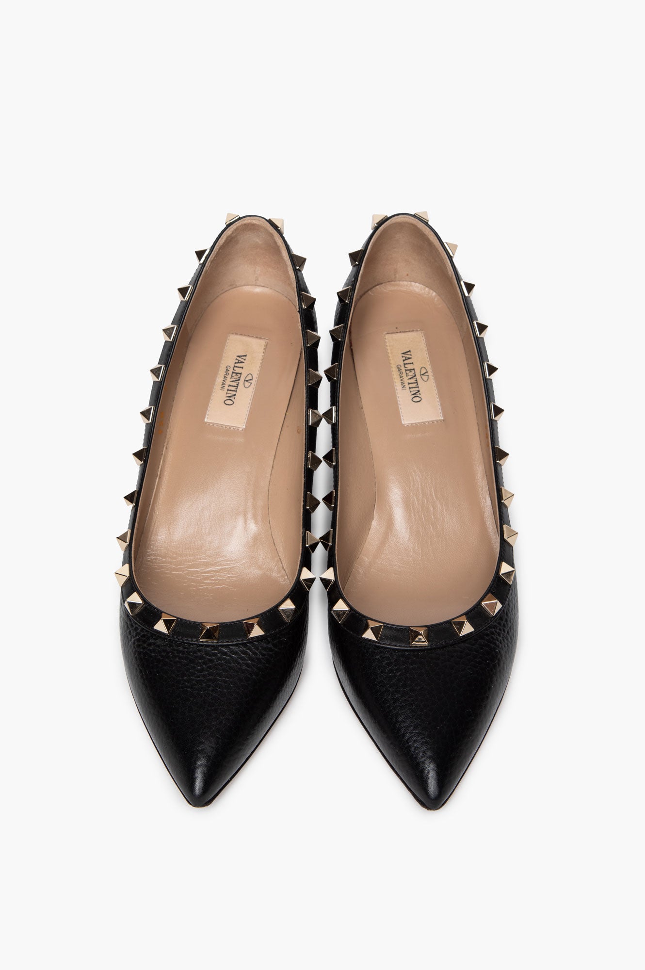 Valentino Black Studs Pumps Size 38.5