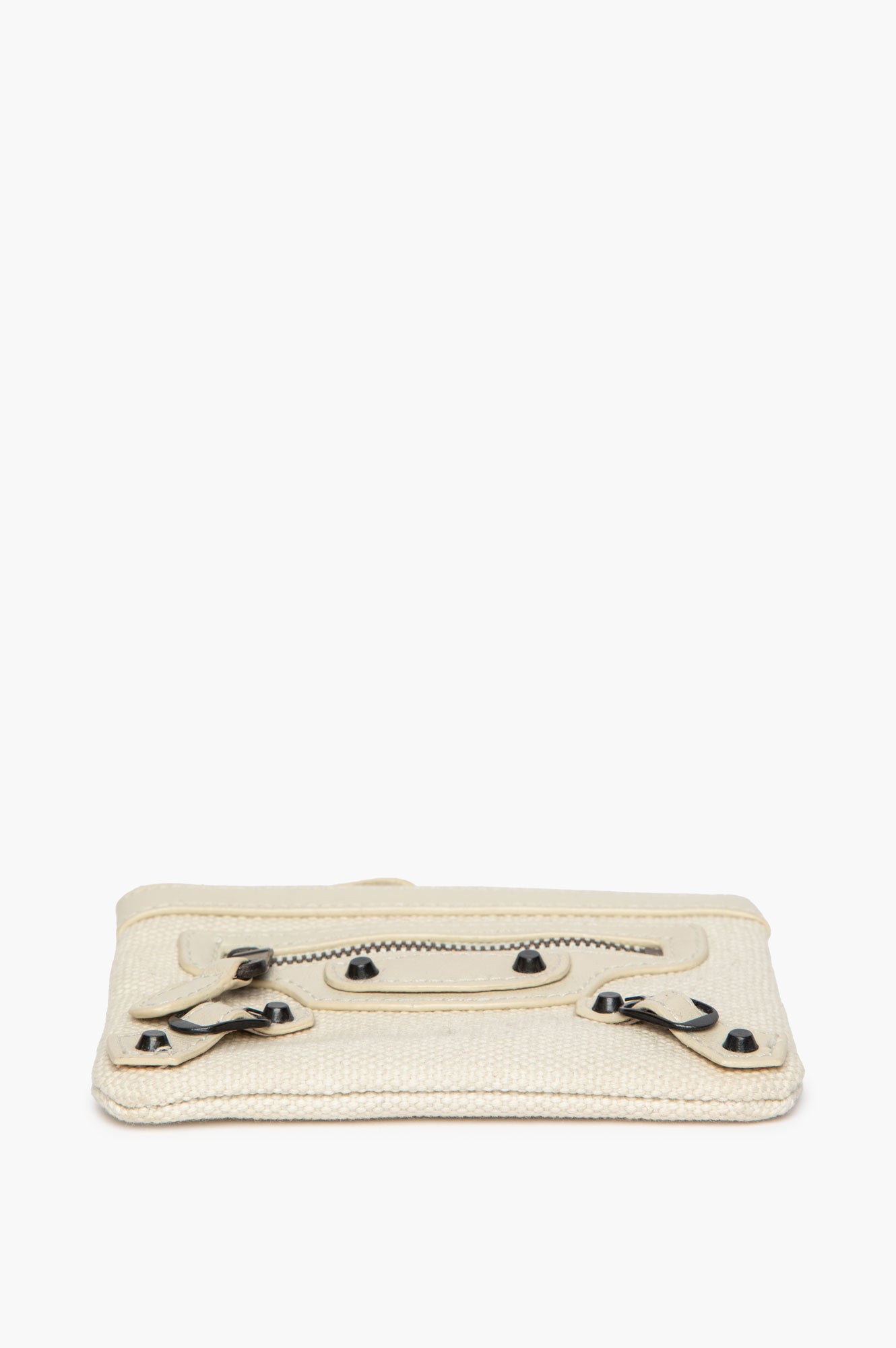 Balenciaga Beige Linen Pouch