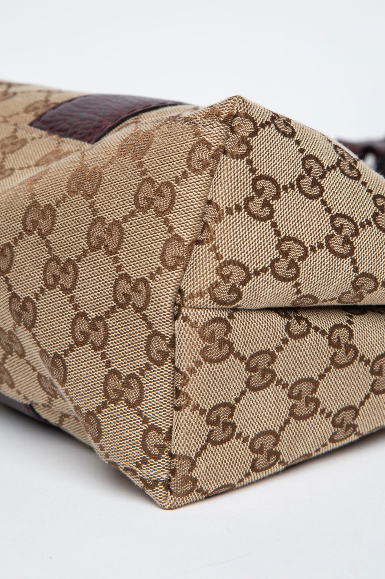 Gucci GG Canvas Medium Bamboo Tote Bag