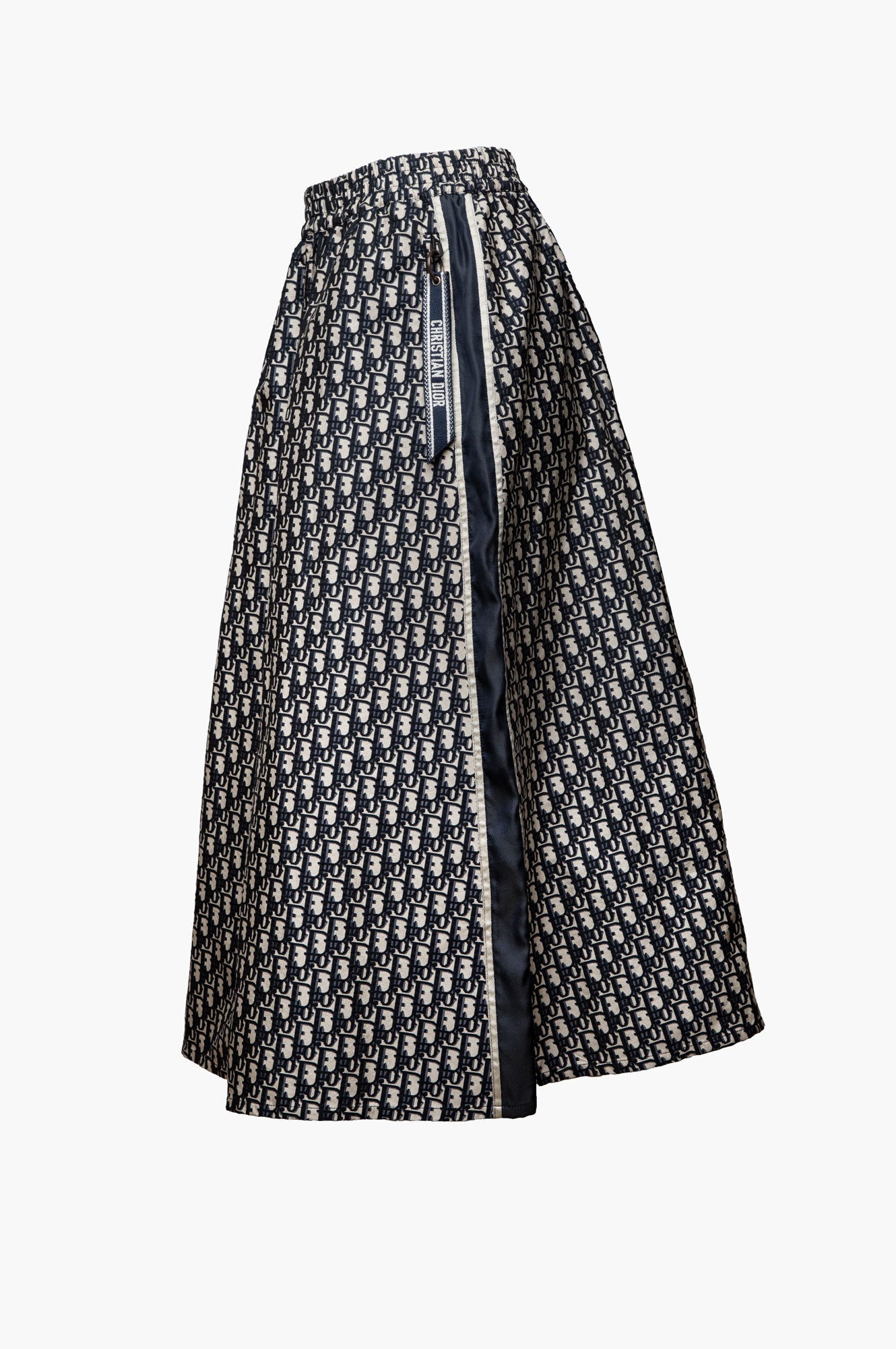 Christian Dior Oblique Technical Taffeta Midi Skirt