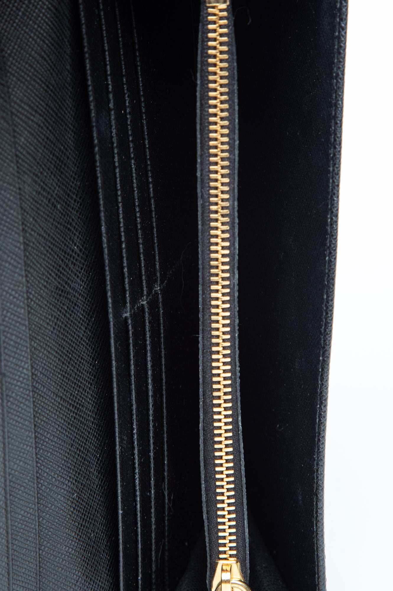 Prada Black Saffiano Long Wallet