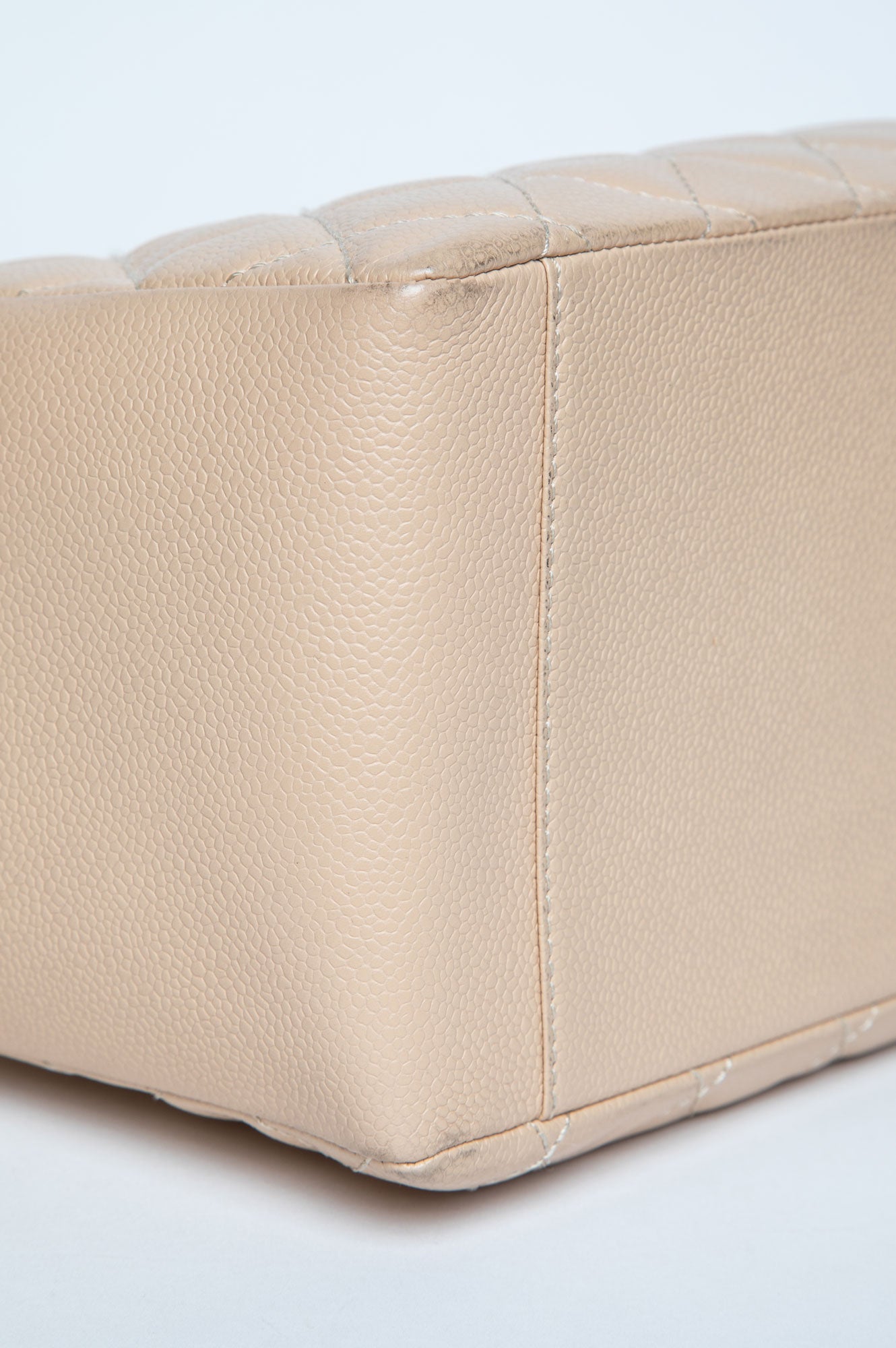 Chanel Beige Caviar Grand Shopping Tote