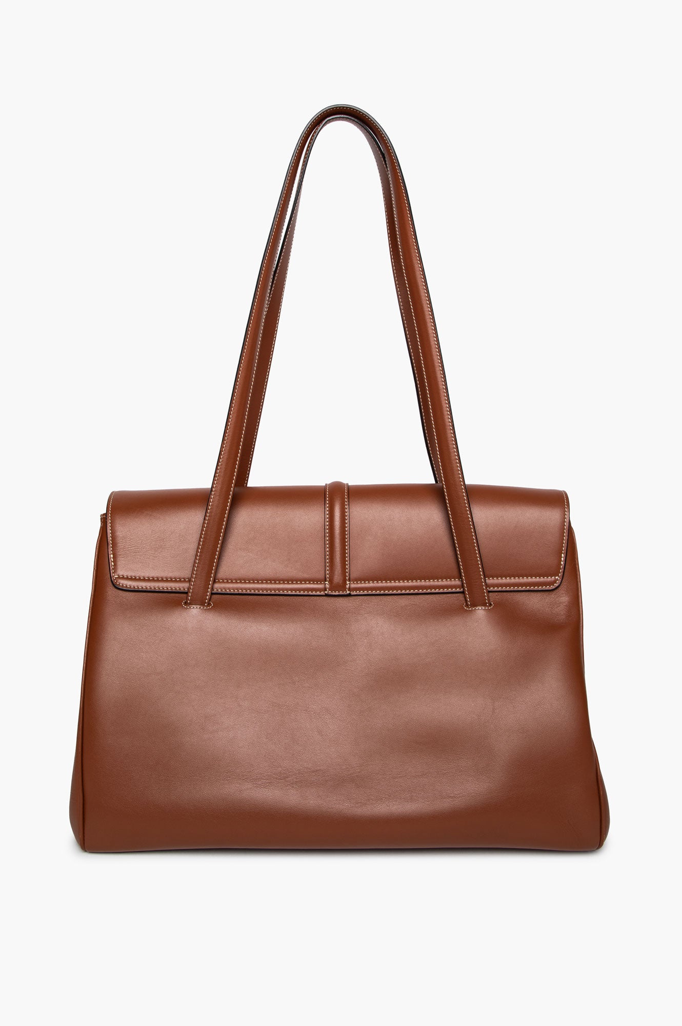 Celine Brown Calfskin Large Soft 16 Shoulder Bag