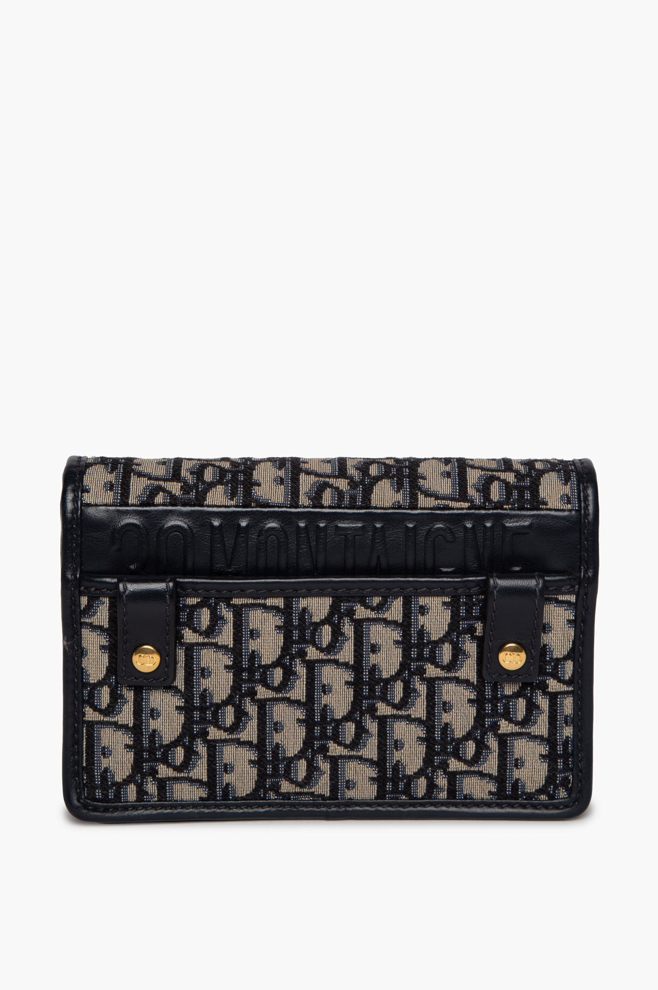 Christian Dior Blue Oblique 30 Montaigne 2-in-1 Crossbody Belt Bag