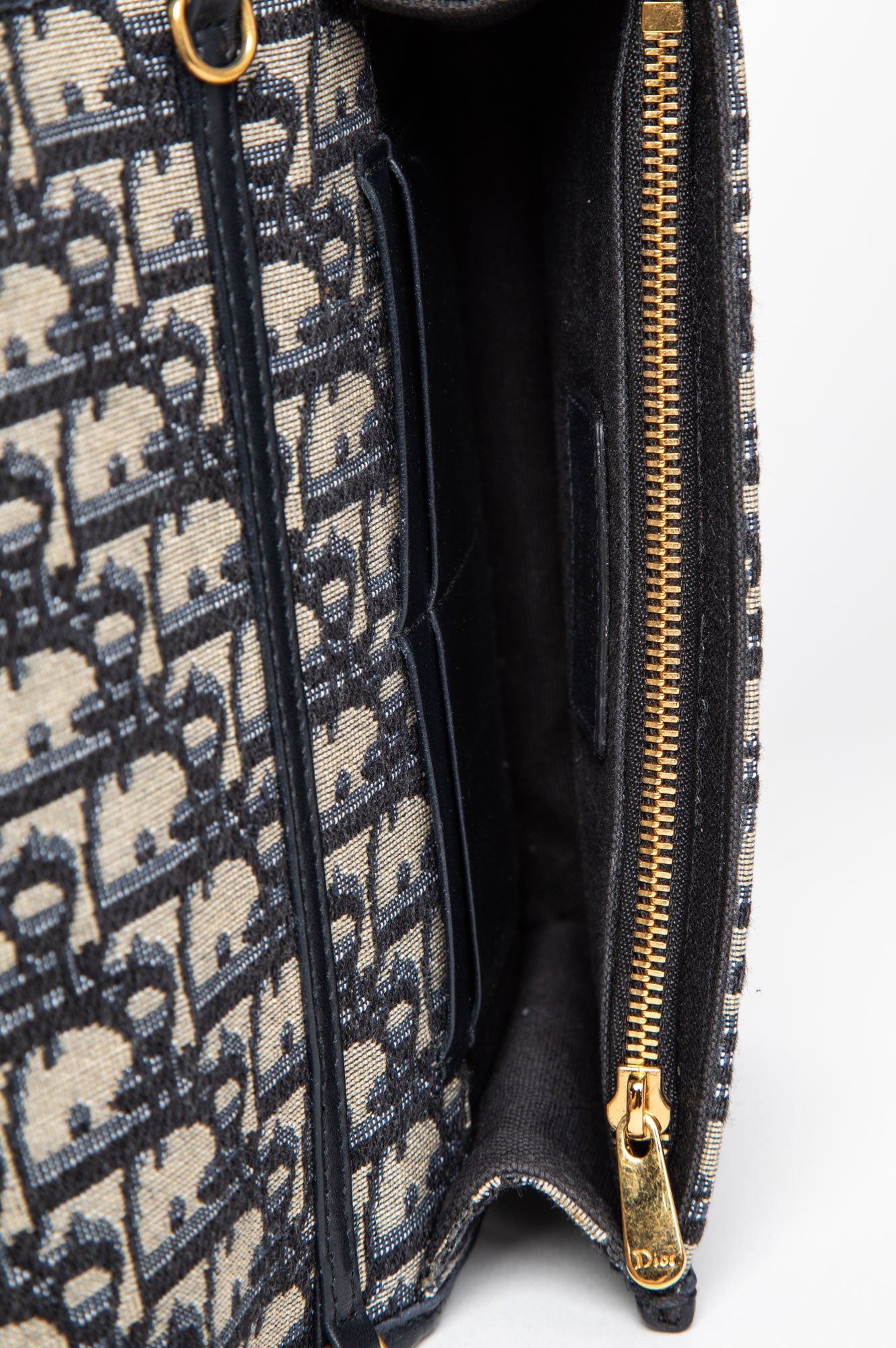 Christian Dior Blue Oblique 30 Montaigne 2-in-1 Crossbody Belt Bag