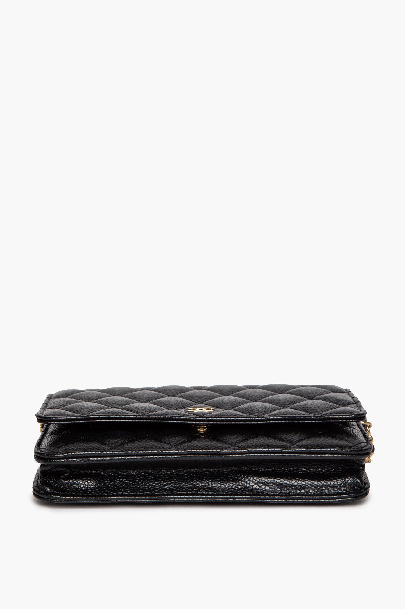 Chanel Black Caviar Wallet On Chain 2022