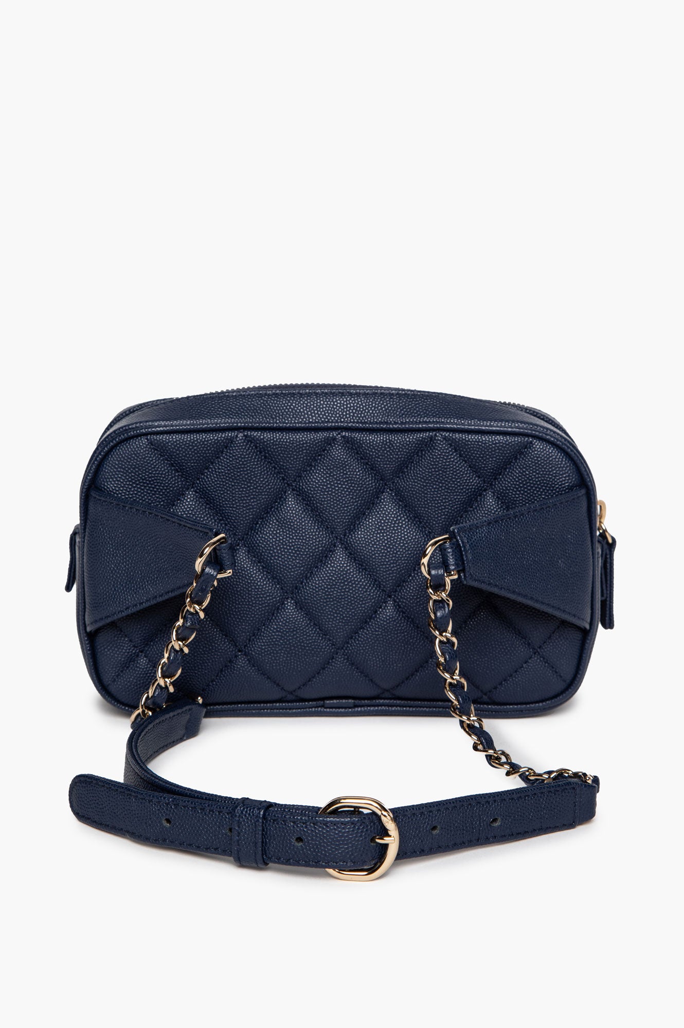 Chanel Navy Blue Affinity Caviar Waist Bag