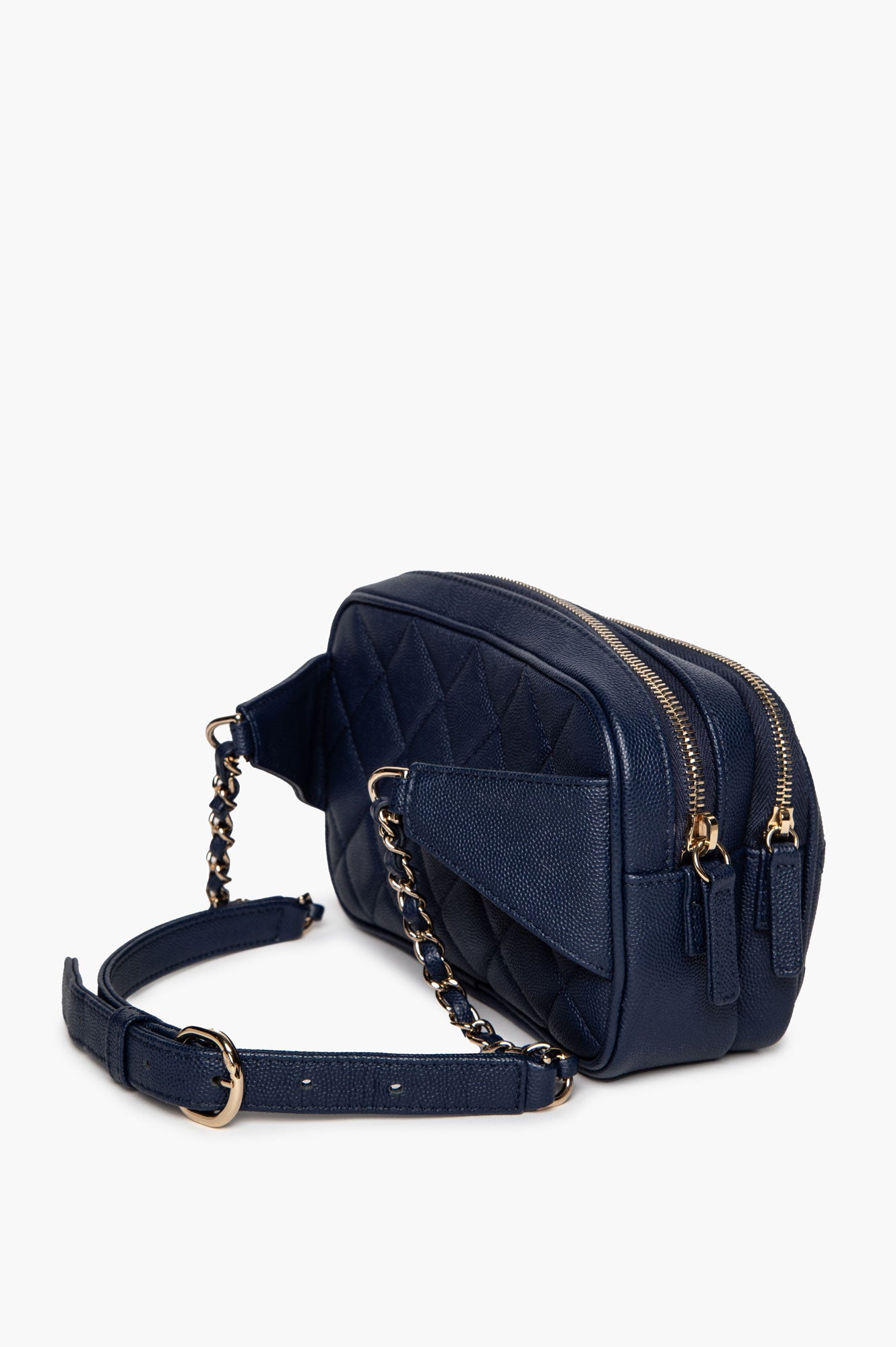 Chanel Navy Blue Affinity Caviar Waist Bag