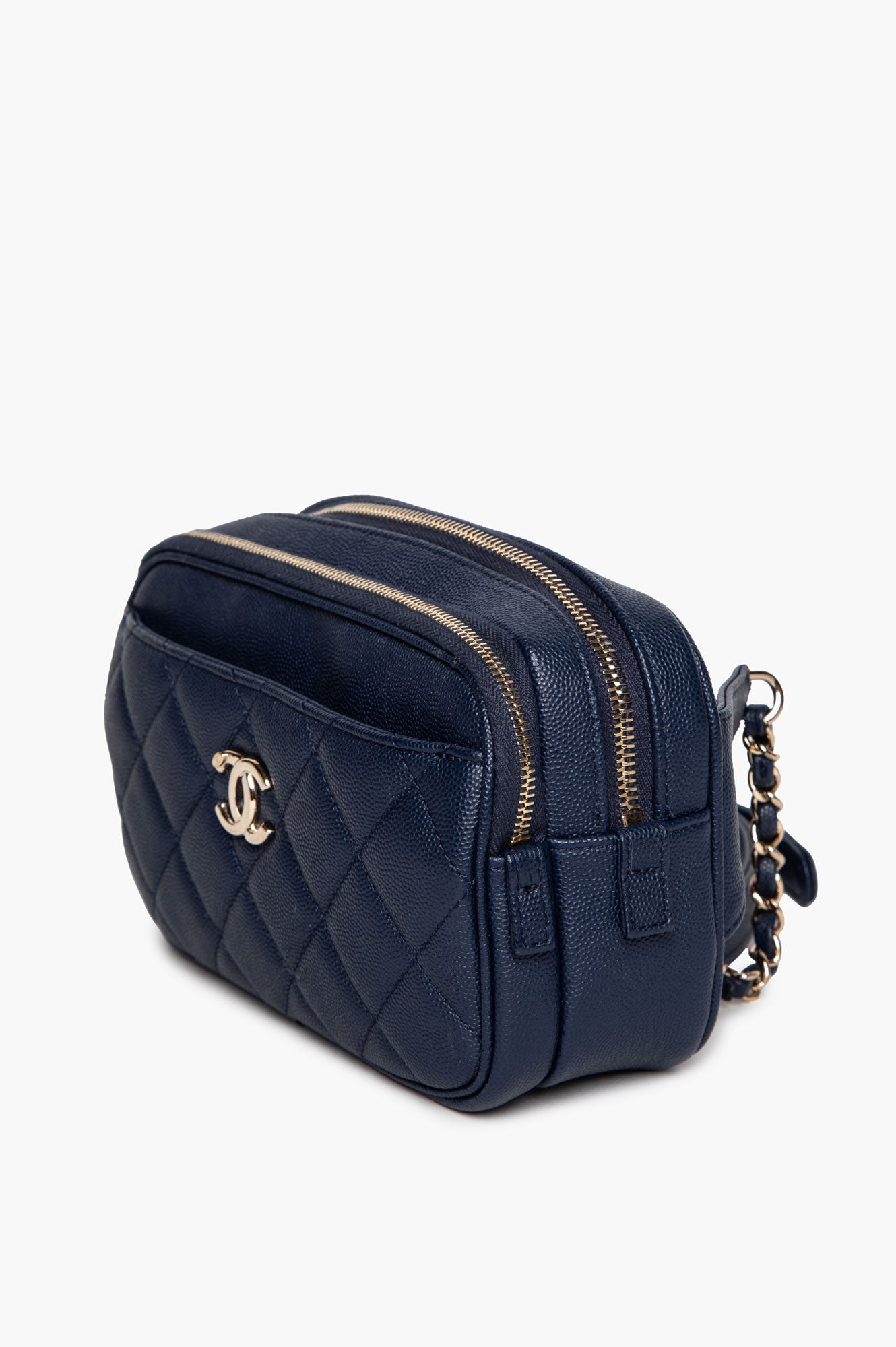 Chanel Navy Blue Affinity Caviar Waist Bag