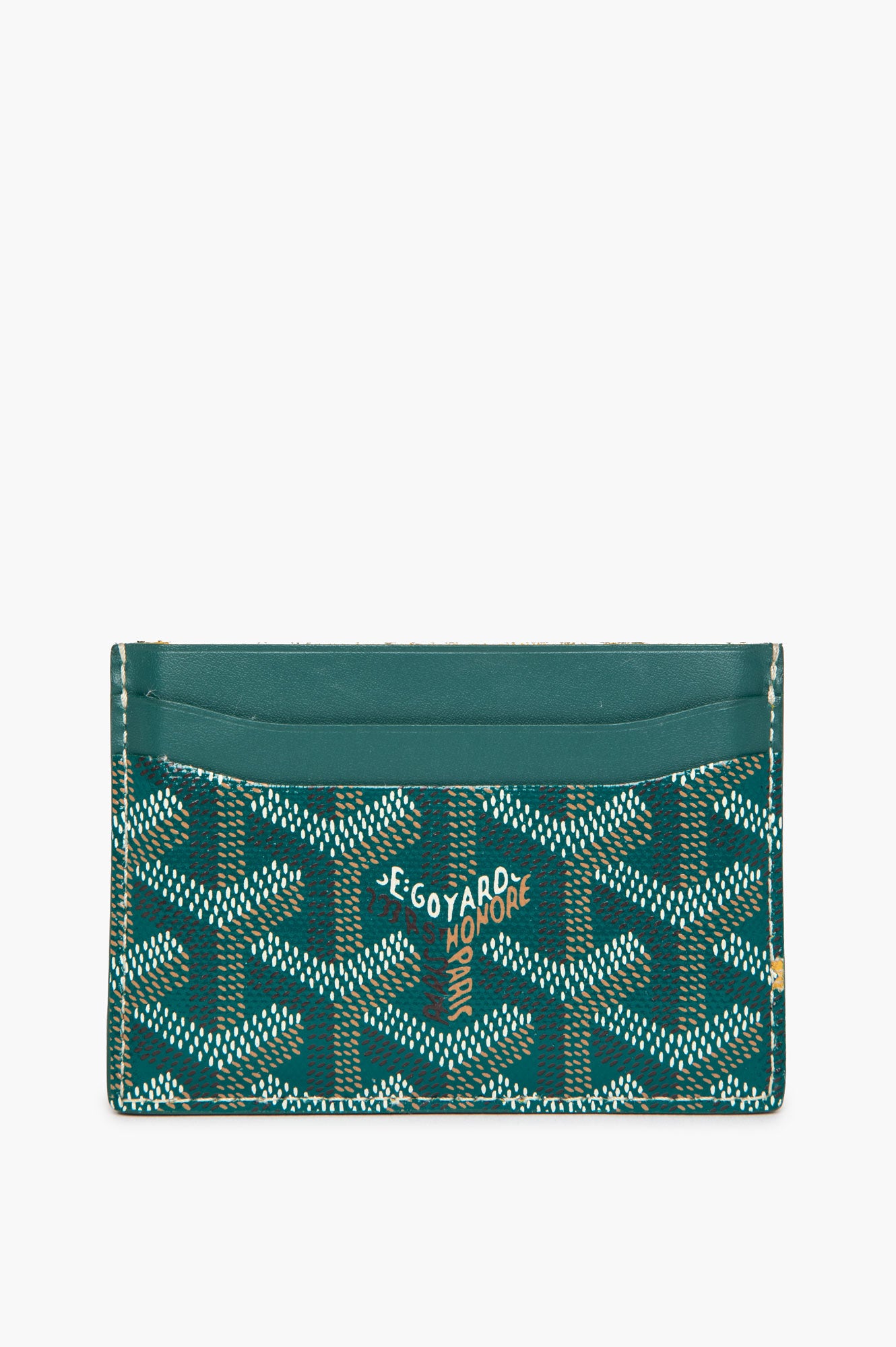 Goyard Green Goyardine Saint-Sulpice Card Holder