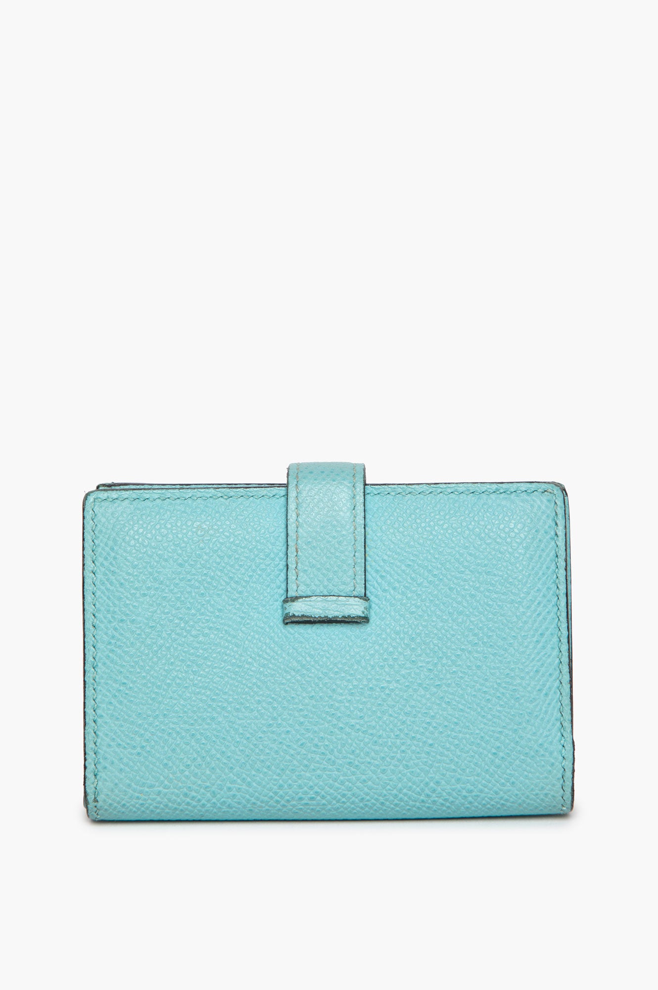 Hermès Bleu Atoll Epsom Bearn Card Holder
