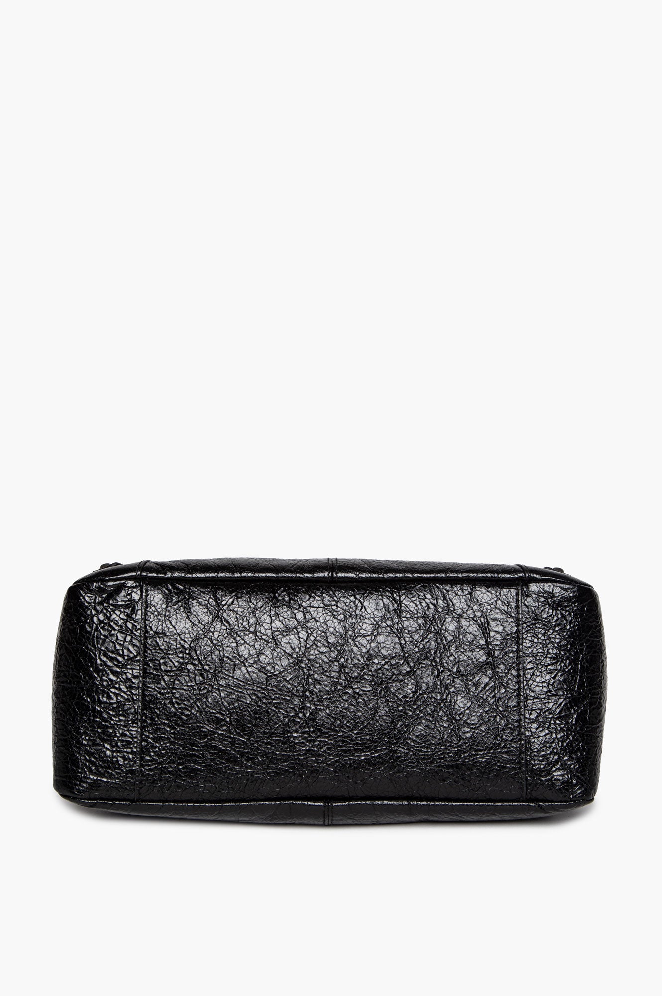 Balenciaga Black Arena Lambskin Antique Brass Hardware Le City Bag