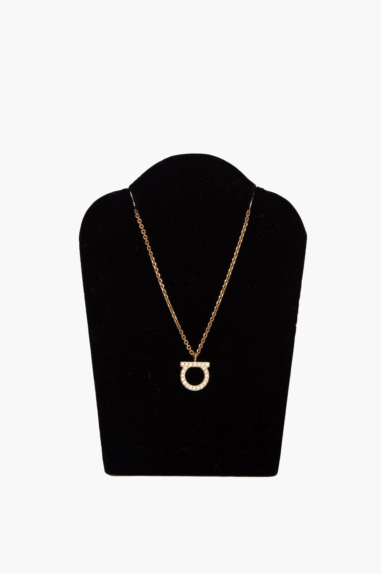 Salvatore Ferragamo Gold Tone Necklace