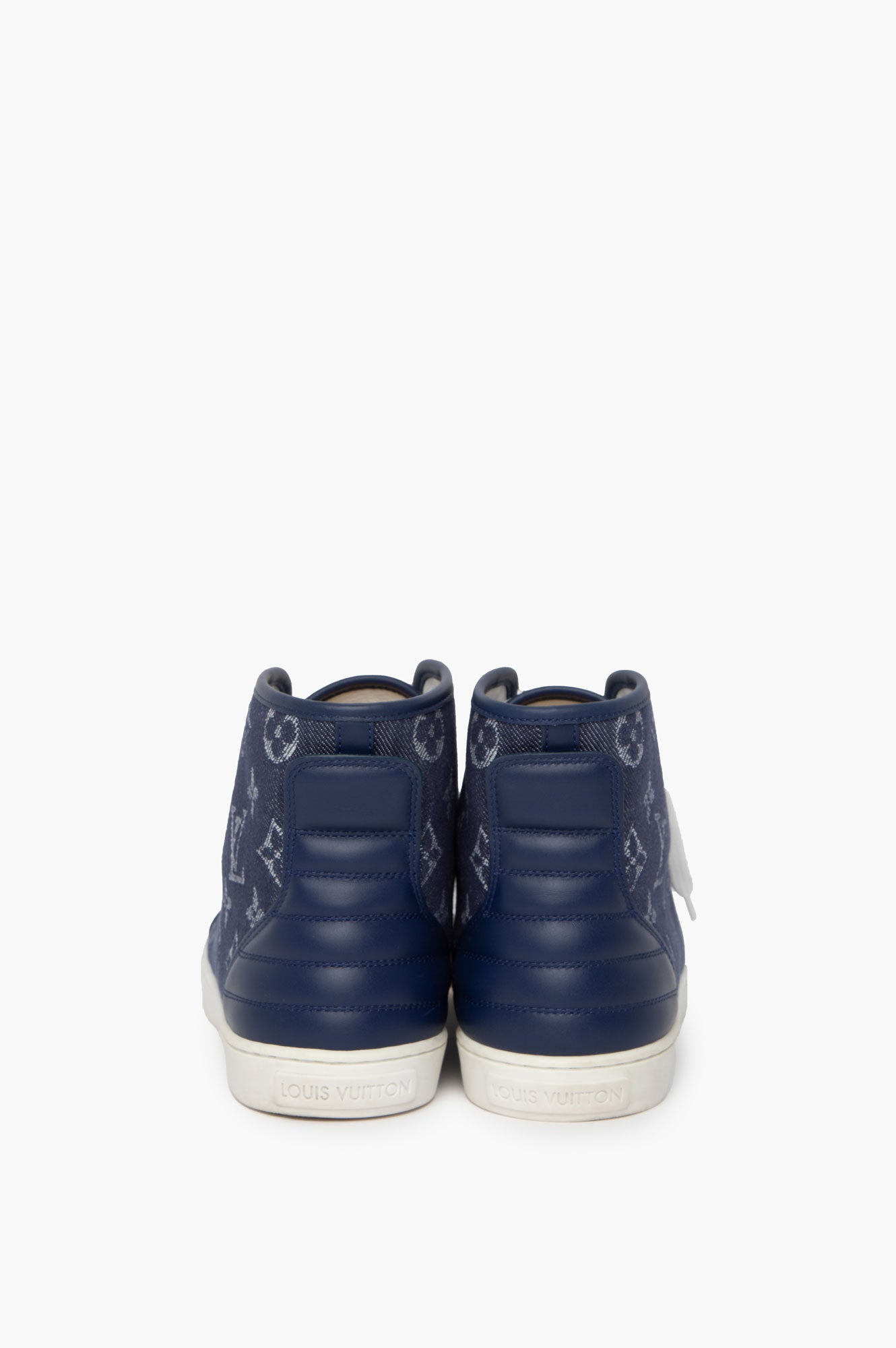 Louis Vuitton Denim High-Top Sneakers Size 37.5