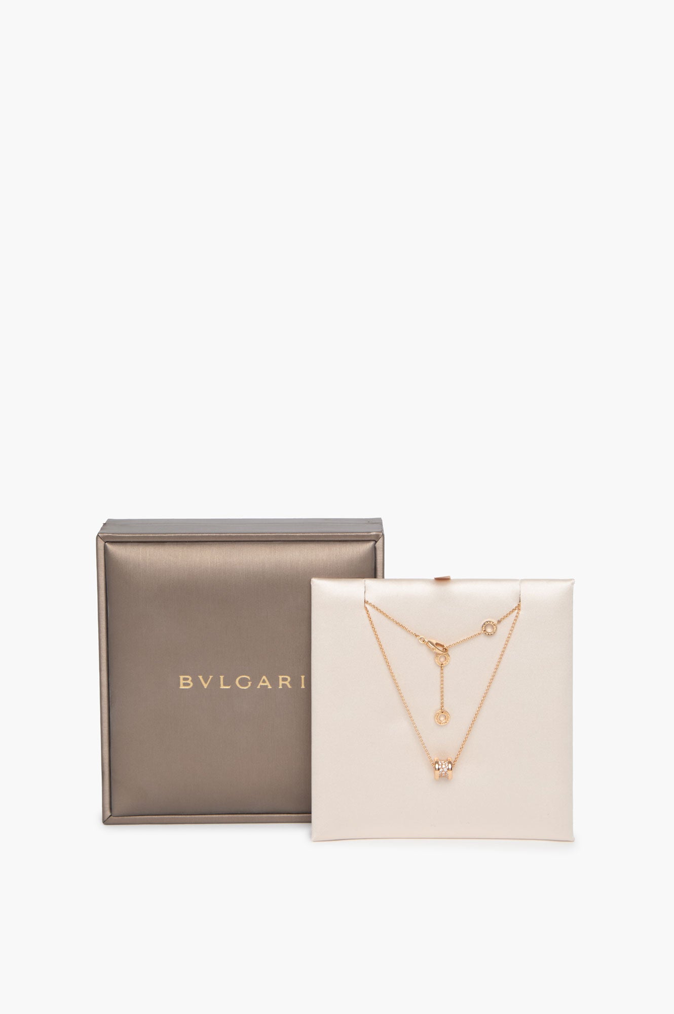 Bvlgari B.Zero 18K Gold Diamond Necklace
