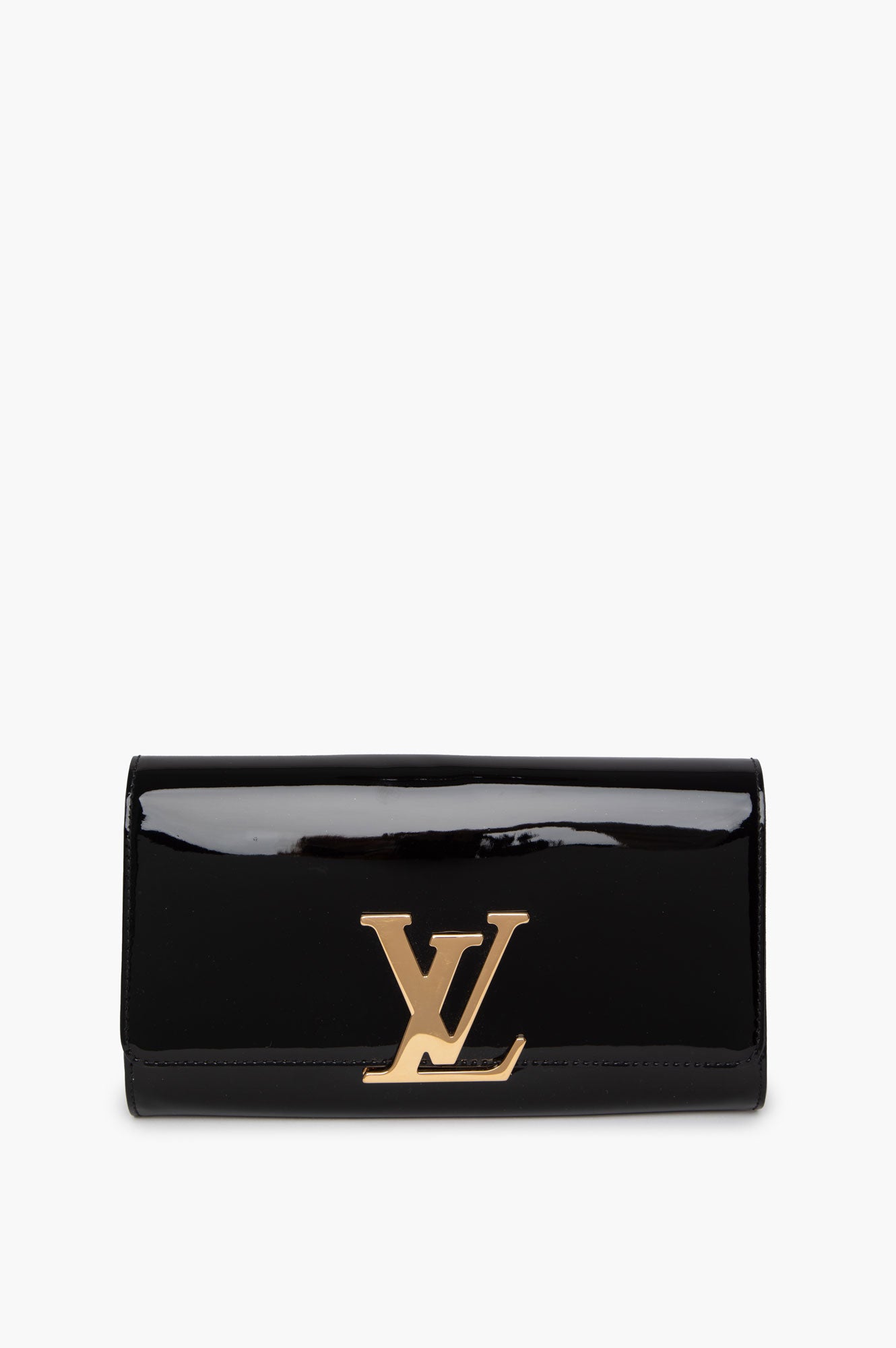 Louis Vuitton Black Patent Clutch