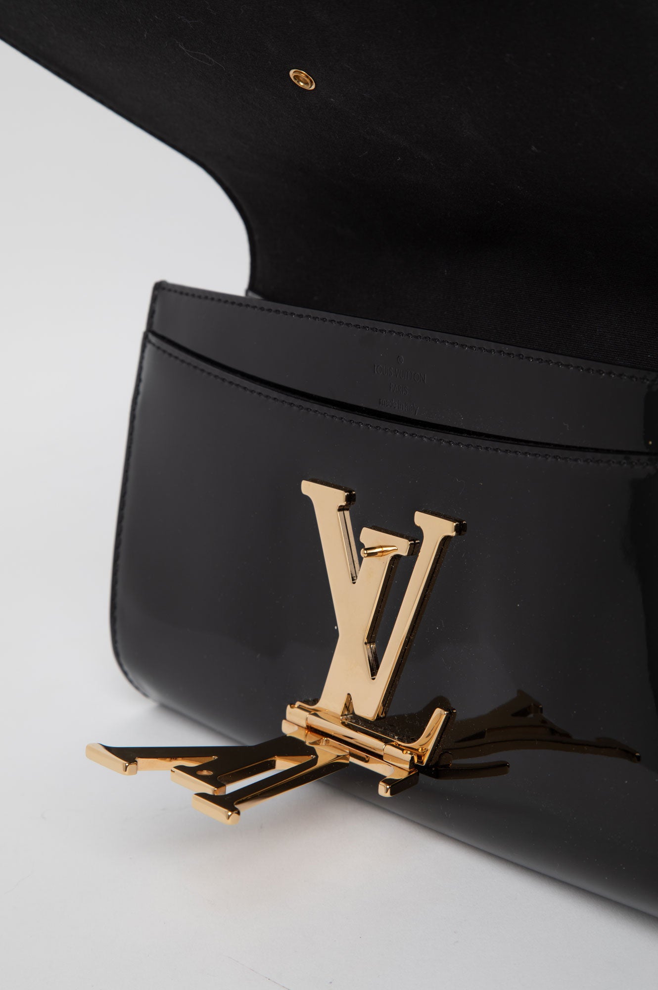 Louis Vuitton Black Patent Clutch