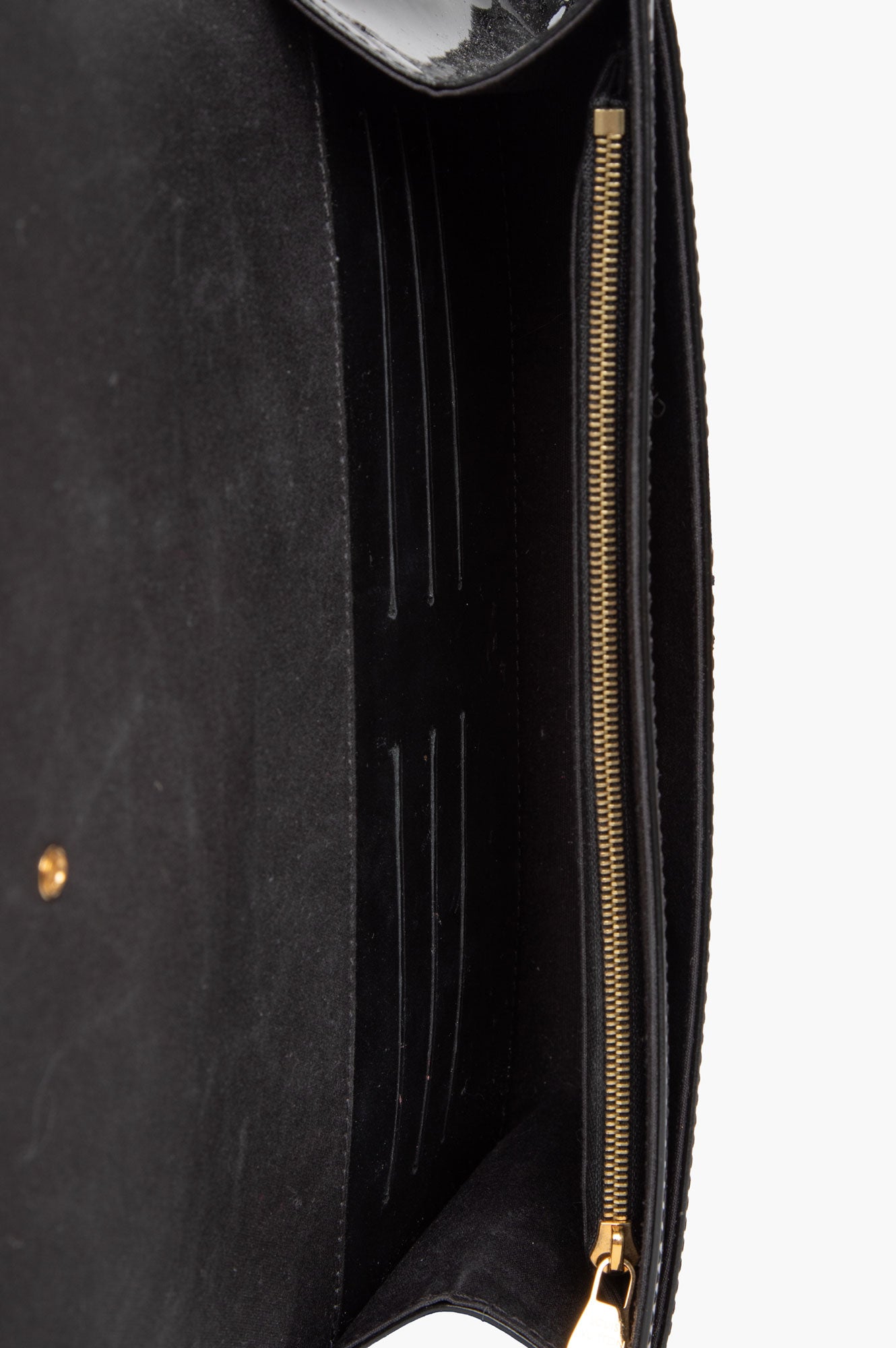 Louis Vuitton Black Patent Clutch