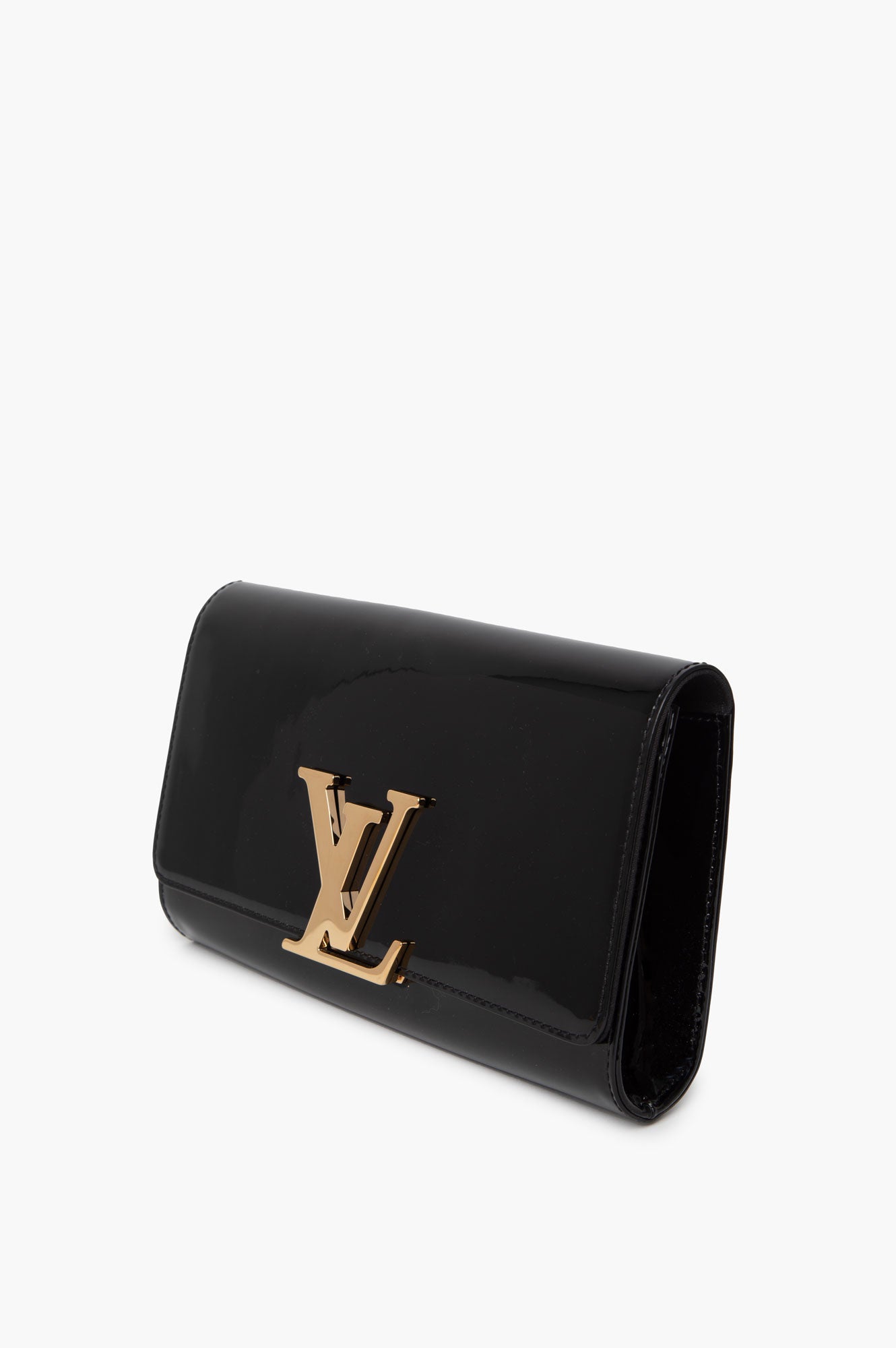 Louis Vuitton Black Patent Clutch