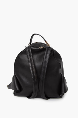 Versace Black Leather Medusa Backpack