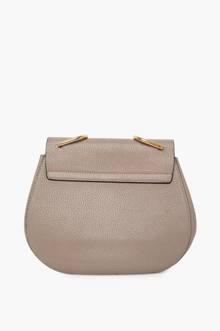 Chloe Grey Grained Lambskin Shoulder Bag