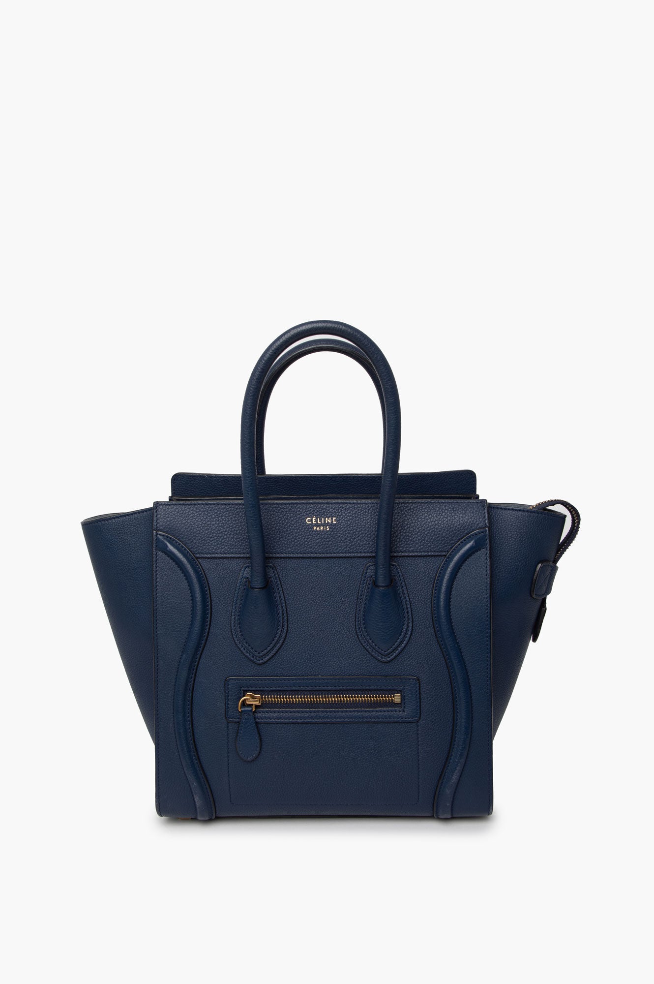 Celine Blue Medium Luggage Bag