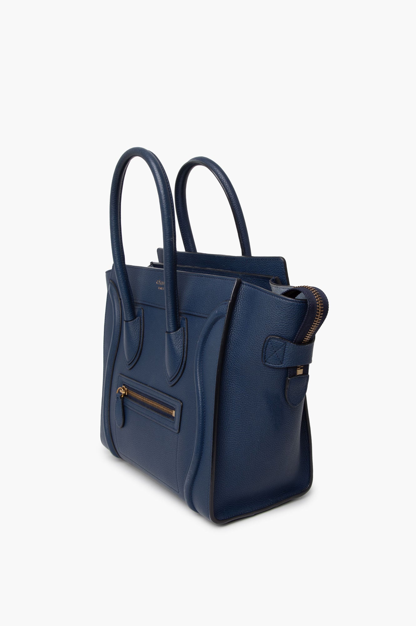 Celine Blue Medium Luggage Bag