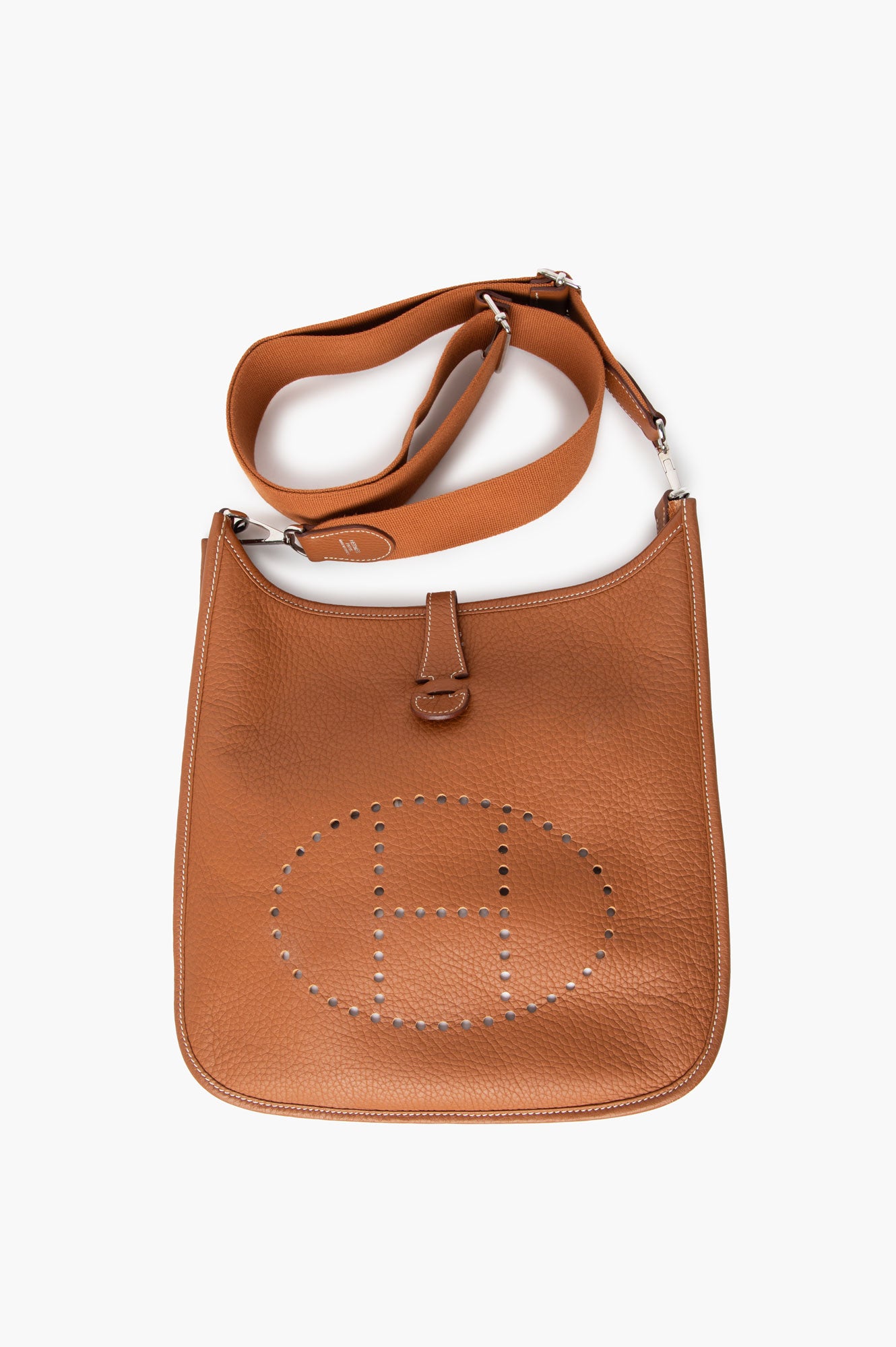 Hermes 2010 Gold Evelyne III 29 Crossbody Bag