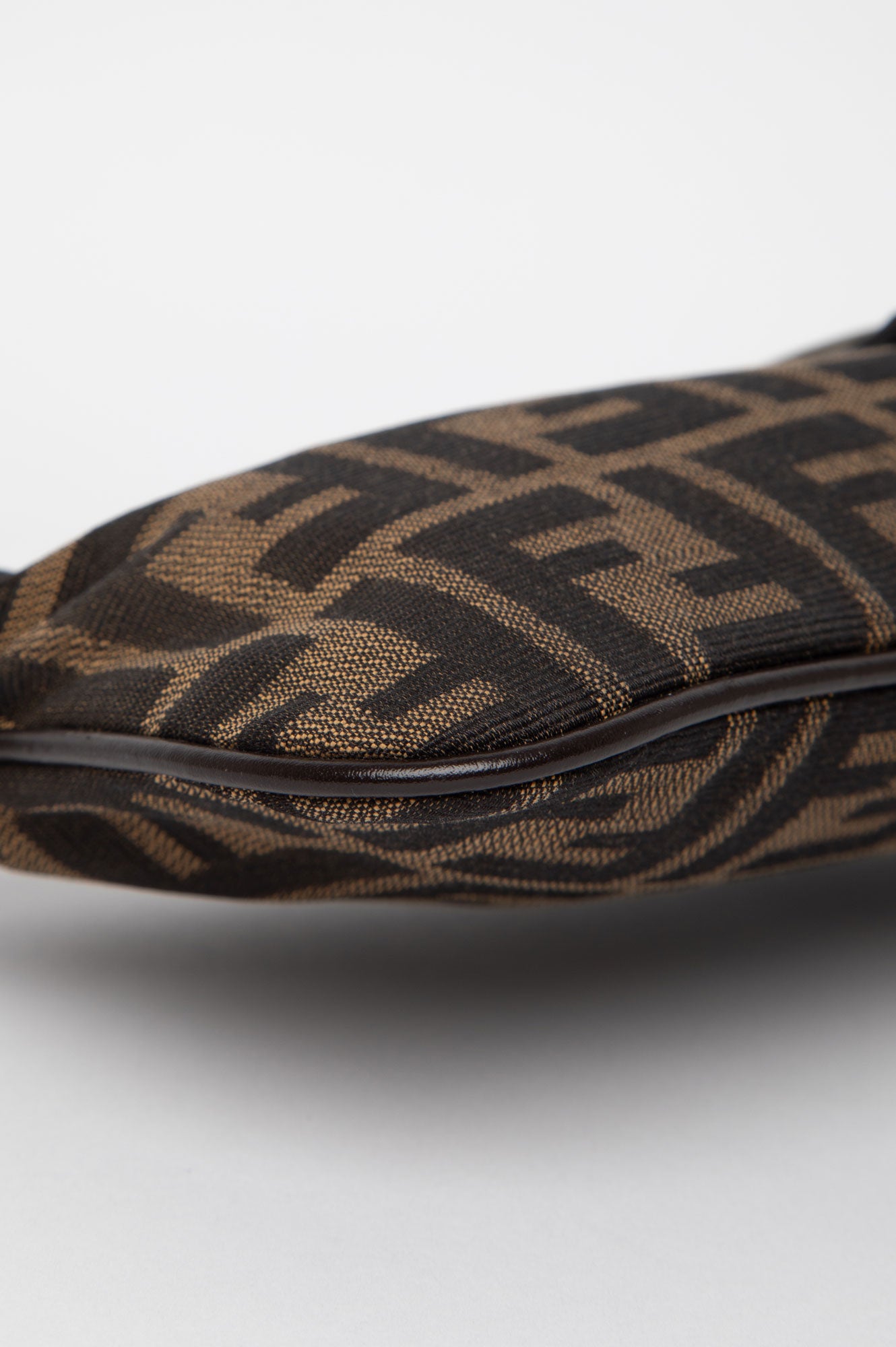 Fendi Brown Canvas Zucca Crossbody Bag