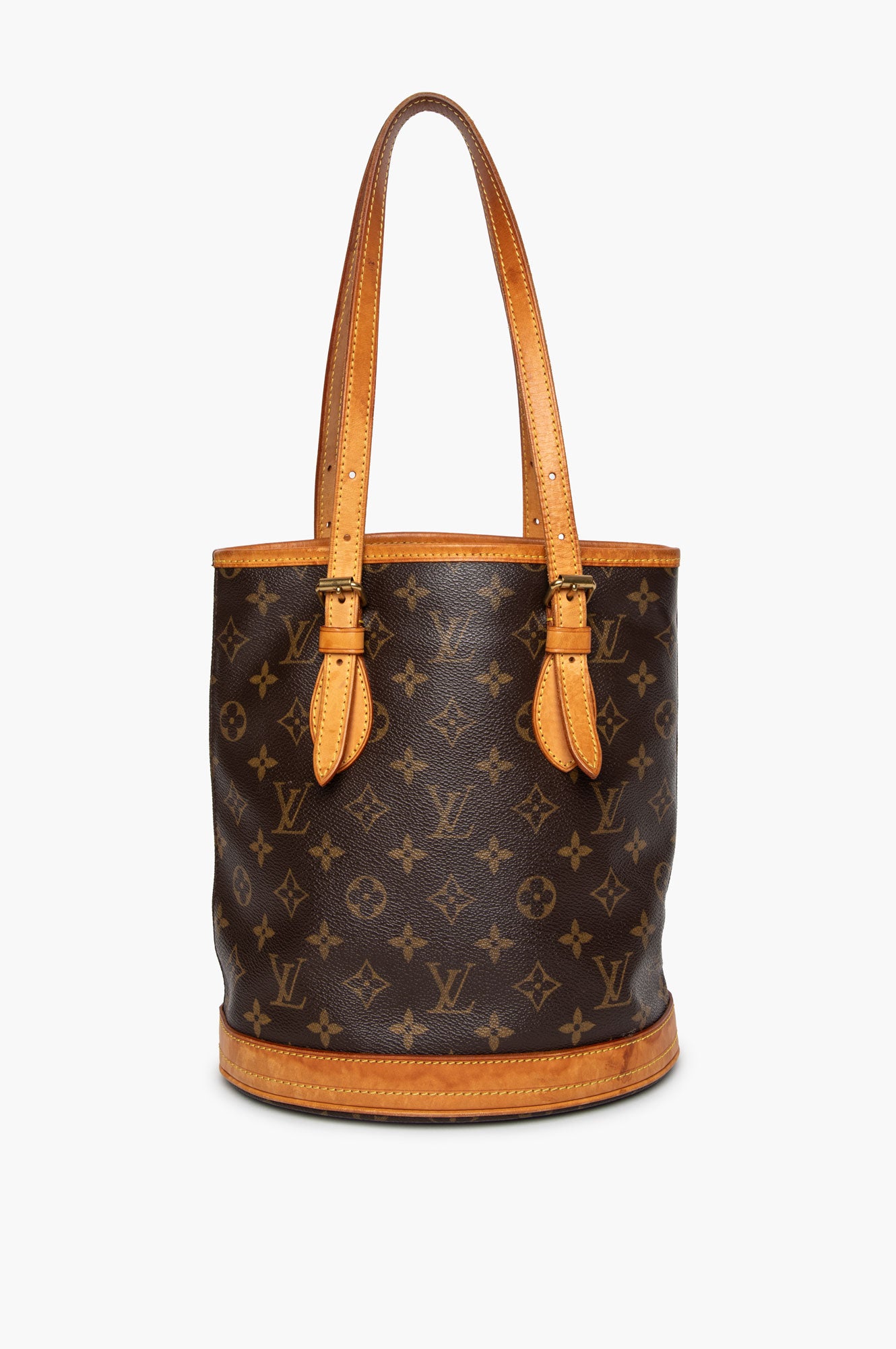 Louis Vuitton Monogram Petit Bucket PM Shoulder Bag