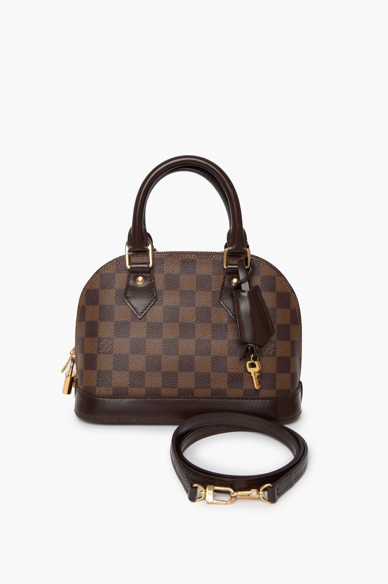 Louis Vuitton Damier Ebene Alma BB With Strap