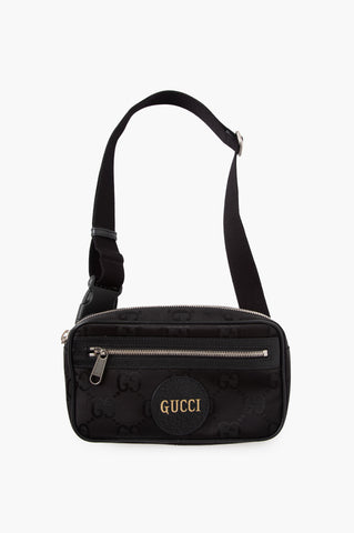 Gucci Black GG Supreme Canvas Belt Bag