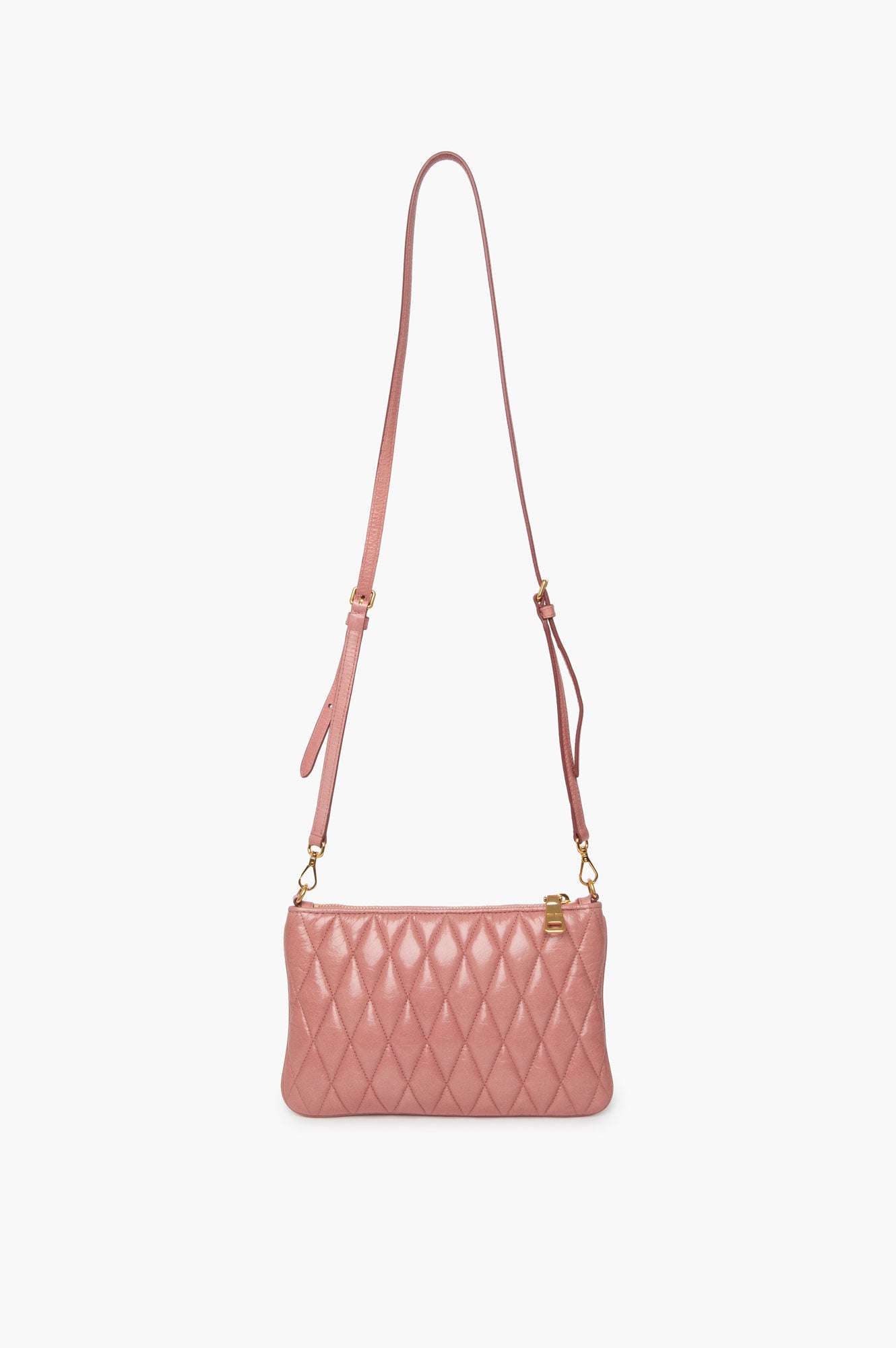 Miu Miu Pink Leather Crossbody Bag