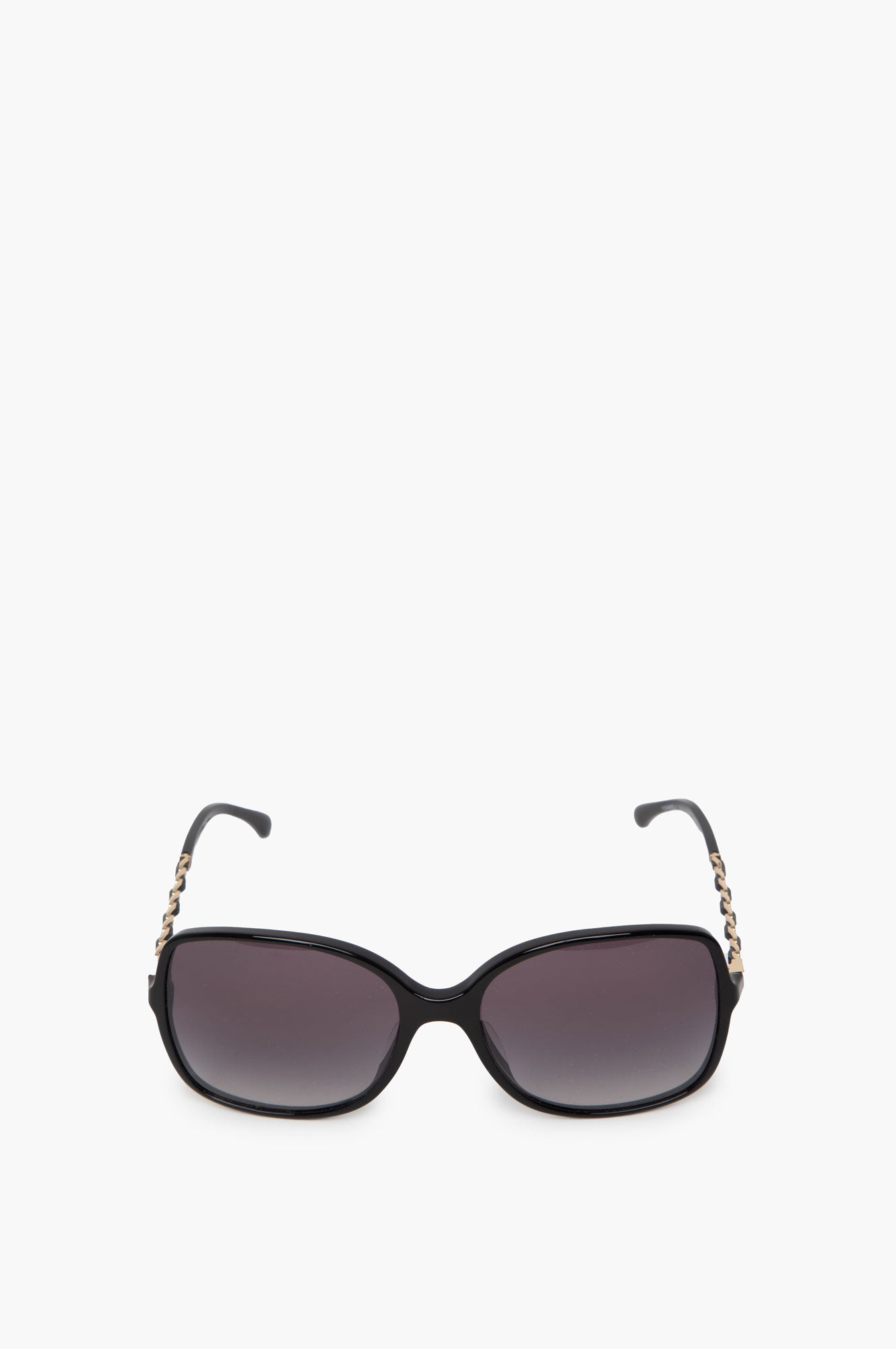 Chanel Rectangle CC Logo Black Sunglasses